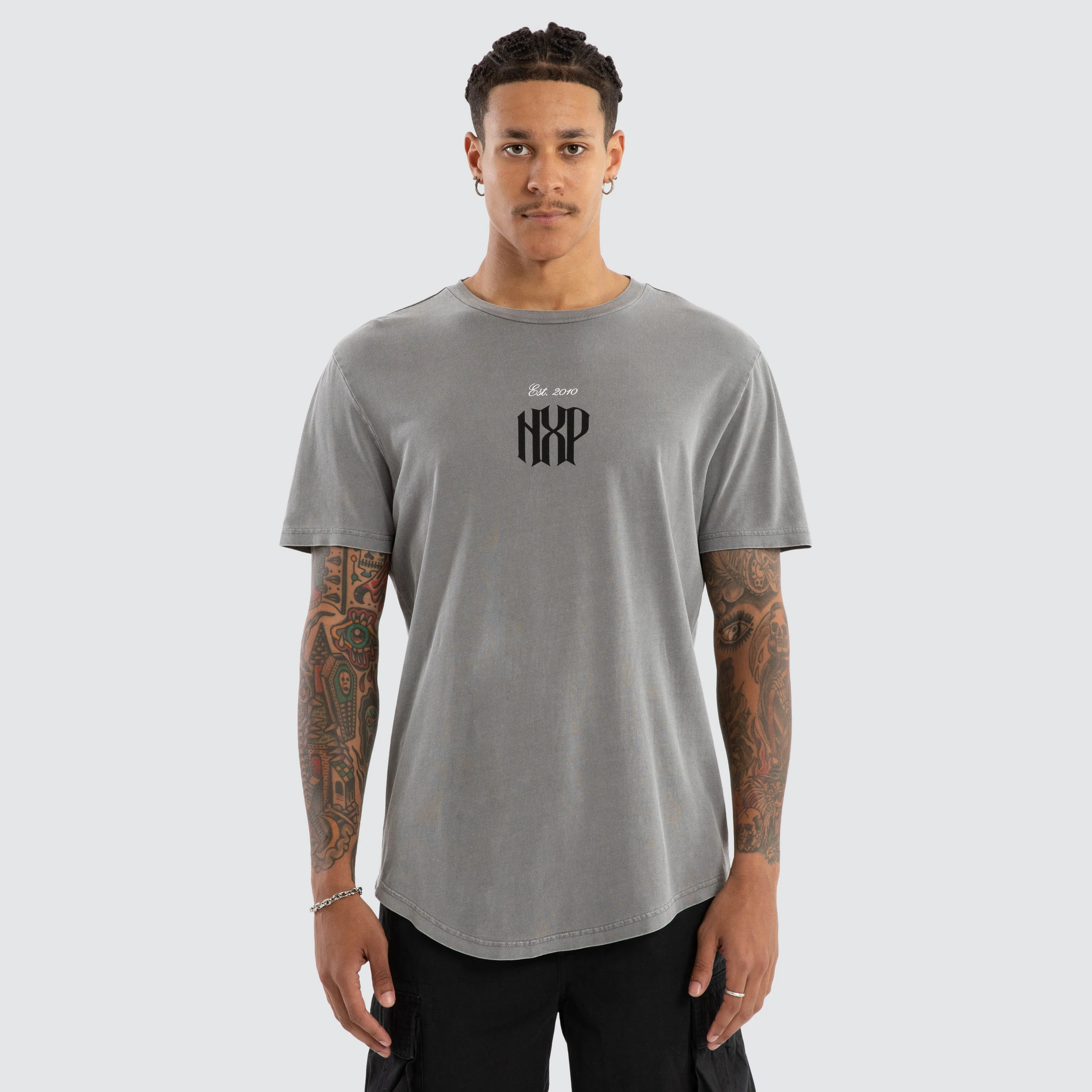 Rush Dual Curved Tee Pigment Frost Grey sold by Nena and Pasadena product image thumbnail 2