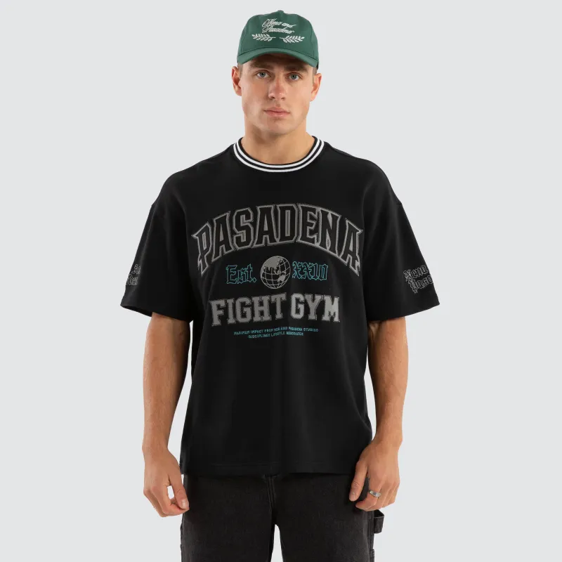 Millennia Loopback Raptor Tee Anthracite Black sold by Nena and Pasadena