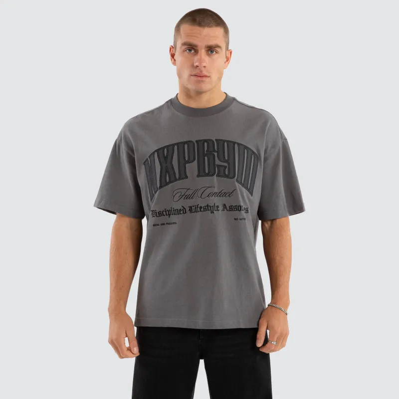 Climax Raptor Tee Charcoal sold by Nena and Pasadena