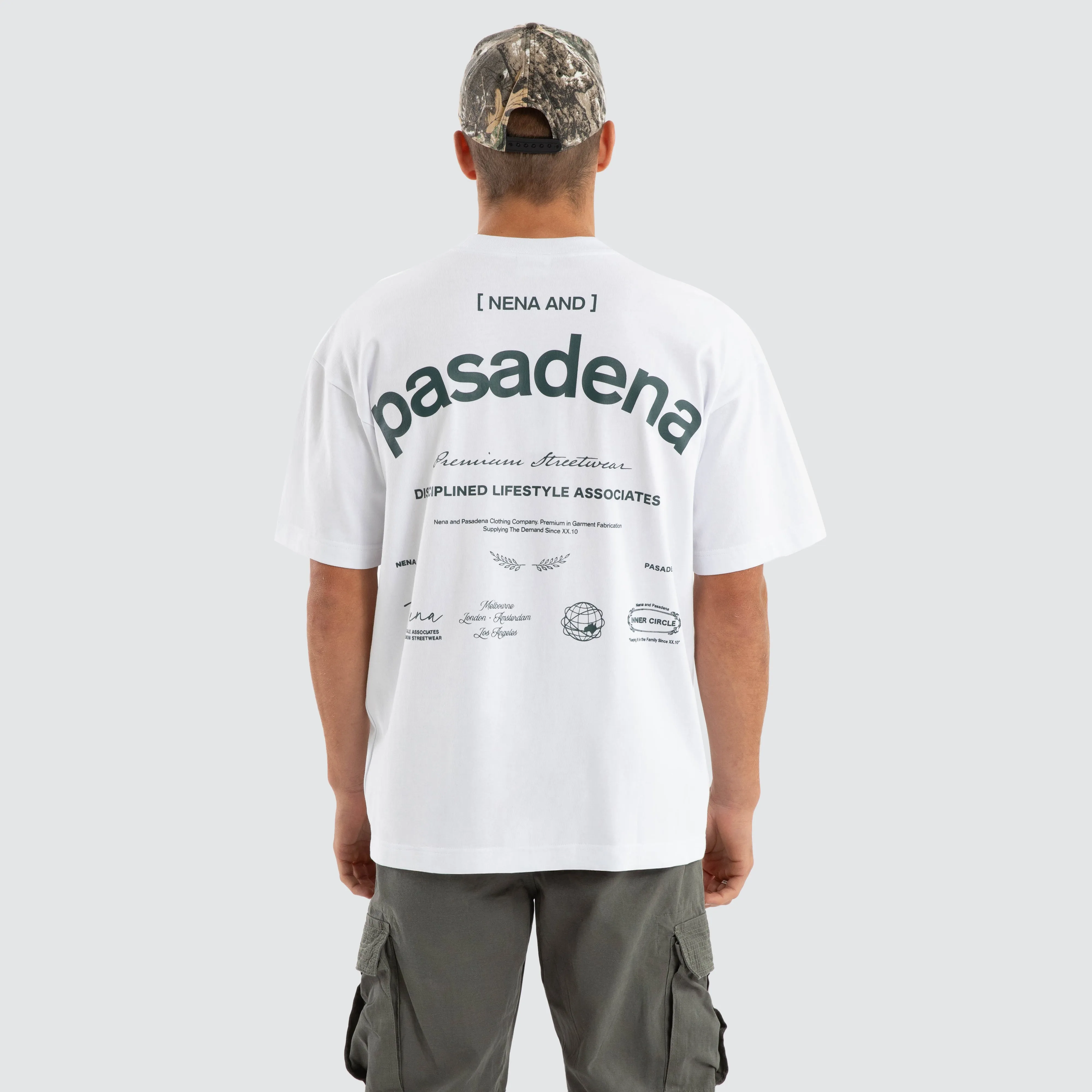 Anomaly Raptor Tee Optical White sold by Nena and Pasadena