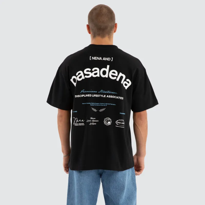 Anomaly Raptor Tee Jet Black sold by Nena and Pasadena