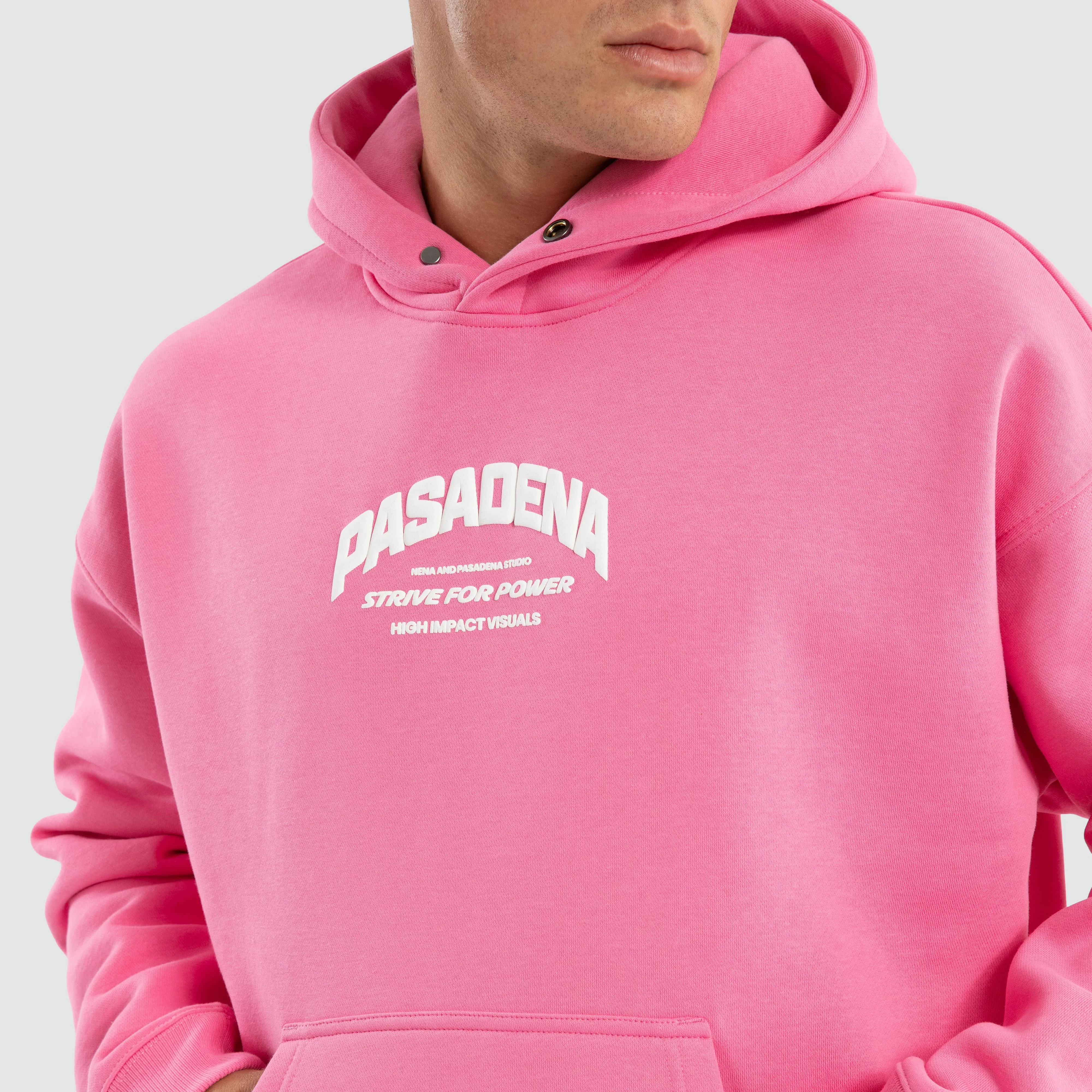 Strive Box Fit Hoodie Pink sold by Nena and Pasadena product image thumbnail 3