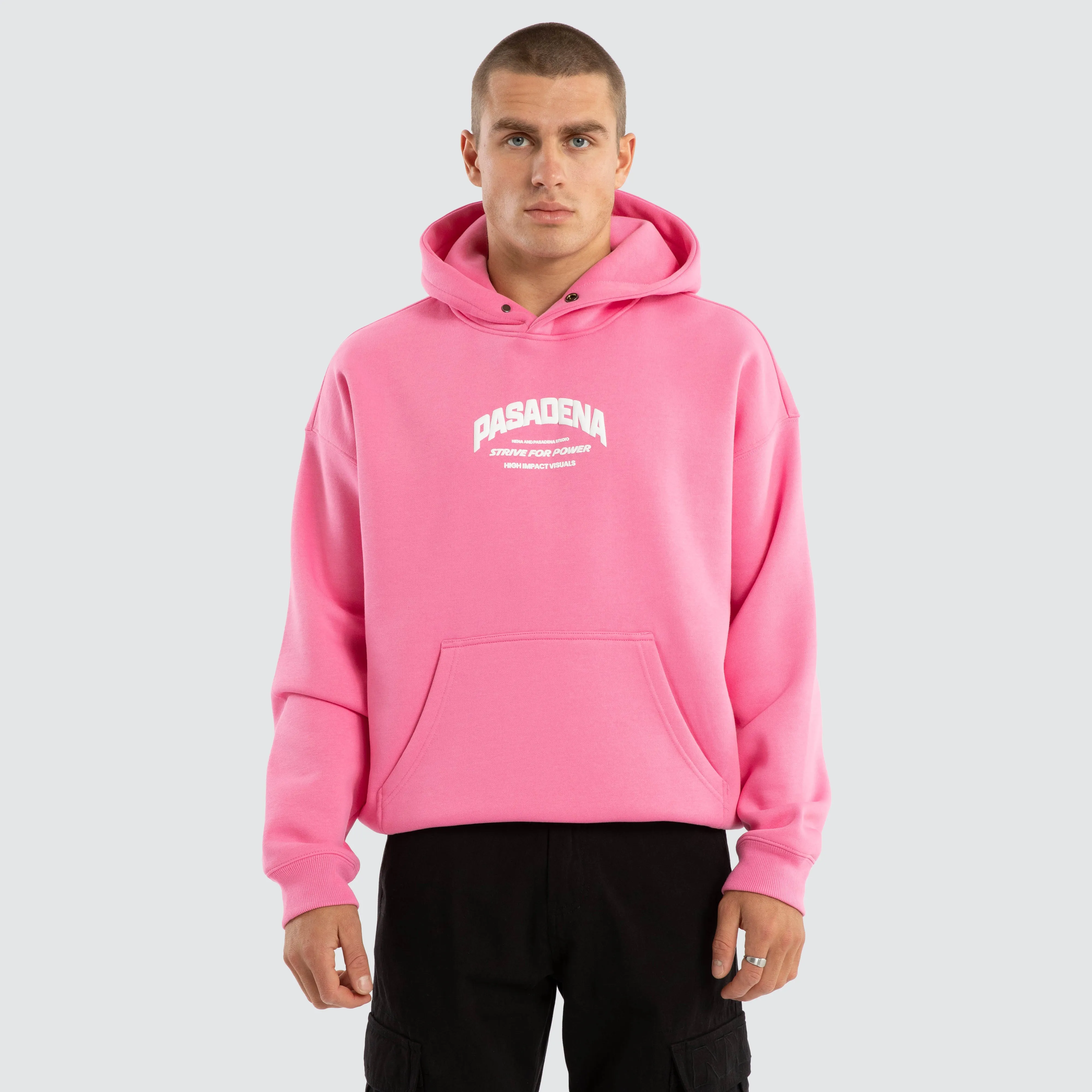 Strive Box Fit Hoodie Pink sold by Nena and Pasadena product image thumbnail 2