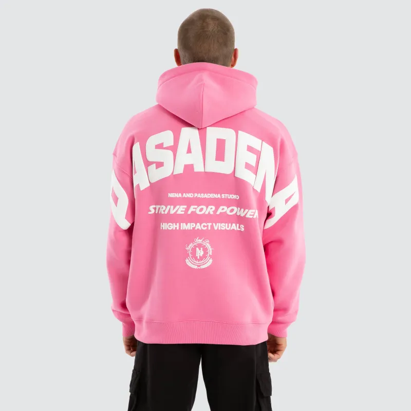 Strive Box Fit Hoodie Pink sold by Nena and Pasadena