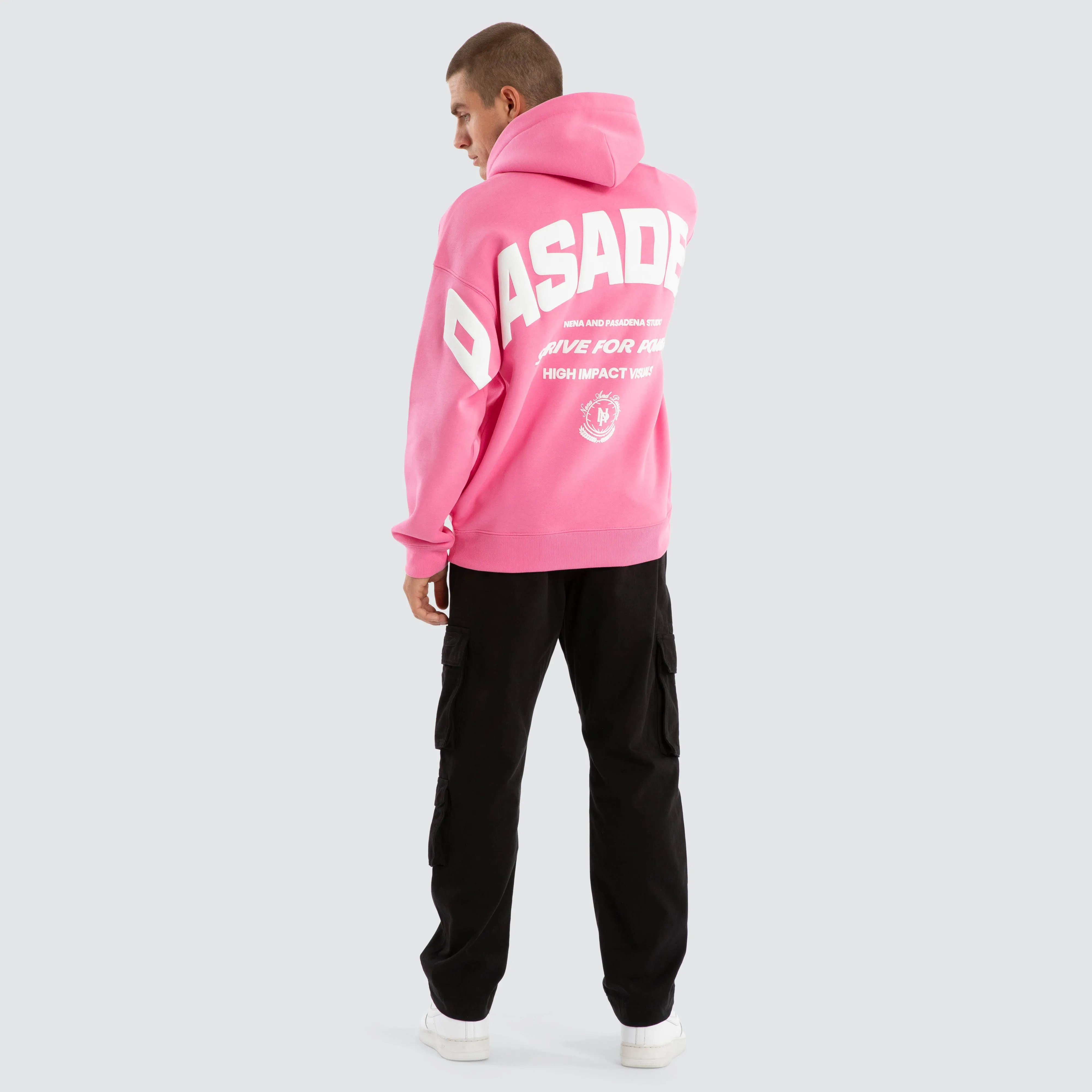 Strive Box Fit Hoodie Pink sold by Nena and Pasadena product image thumbnail 5
