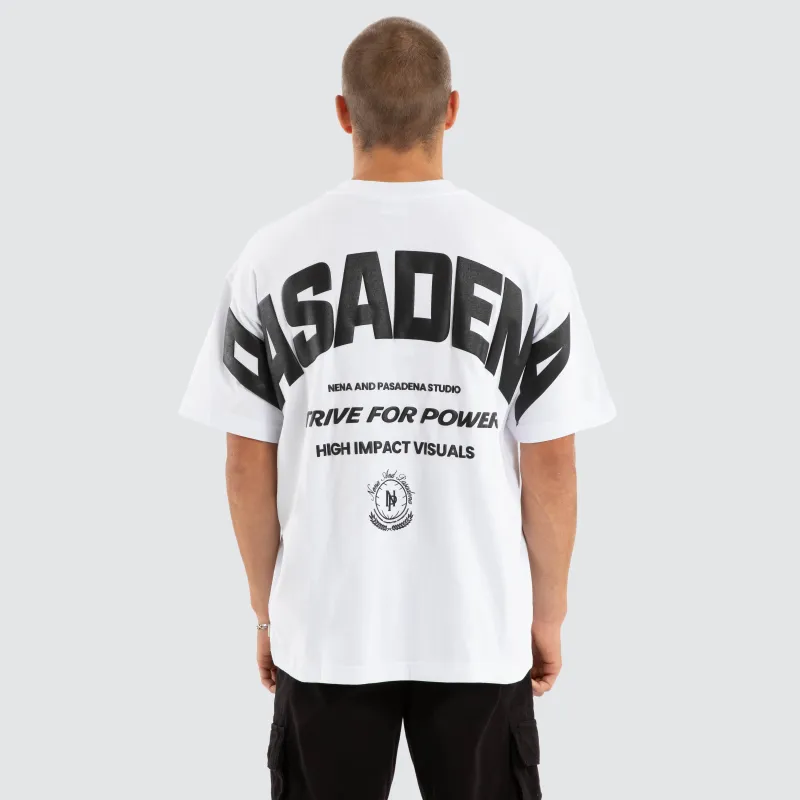 Strive Raptor Tee Optical White sold by Nena and Pasadena