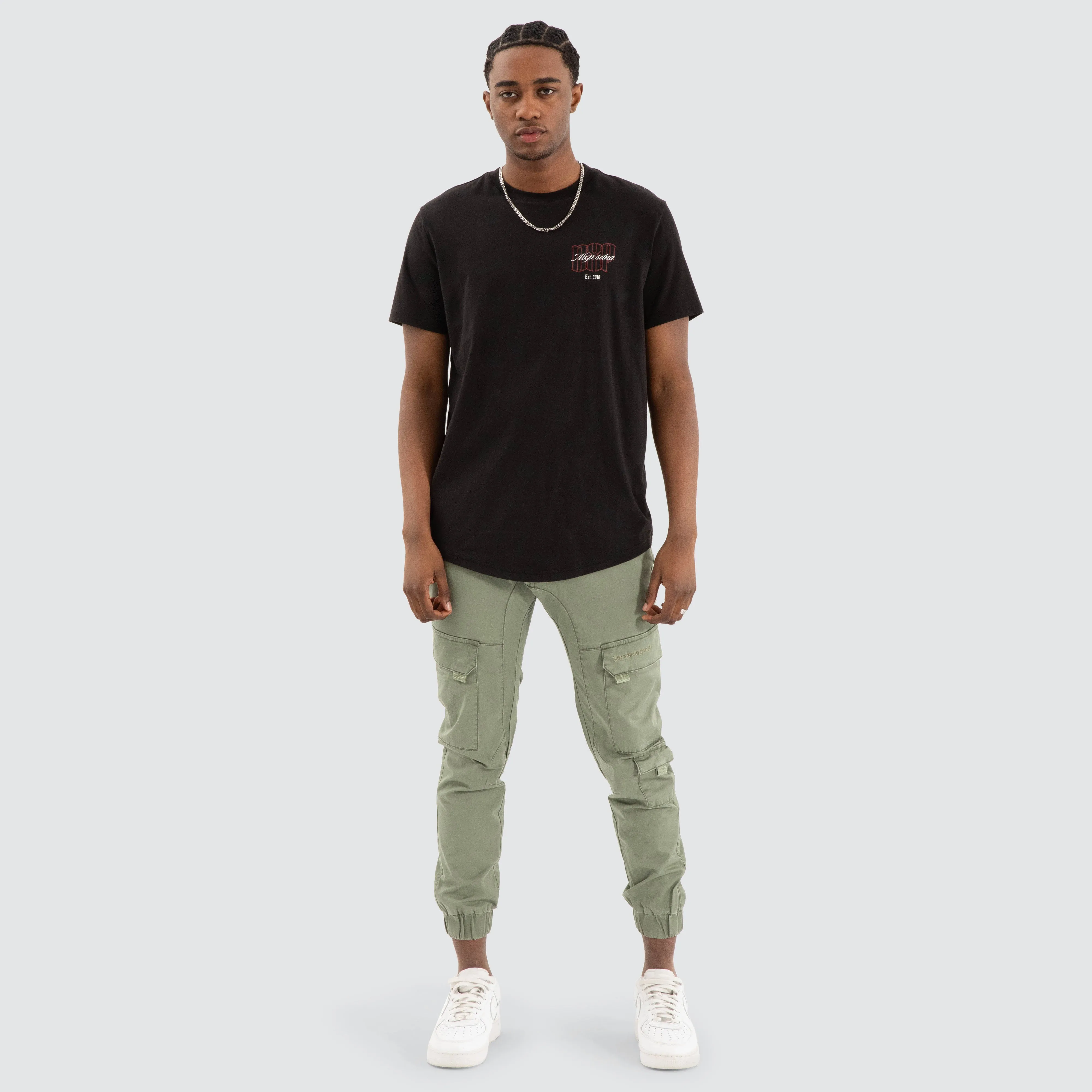 Combat Dual Curved Tee Jet black sold by Nena and Pasadena product image thumbnail 2