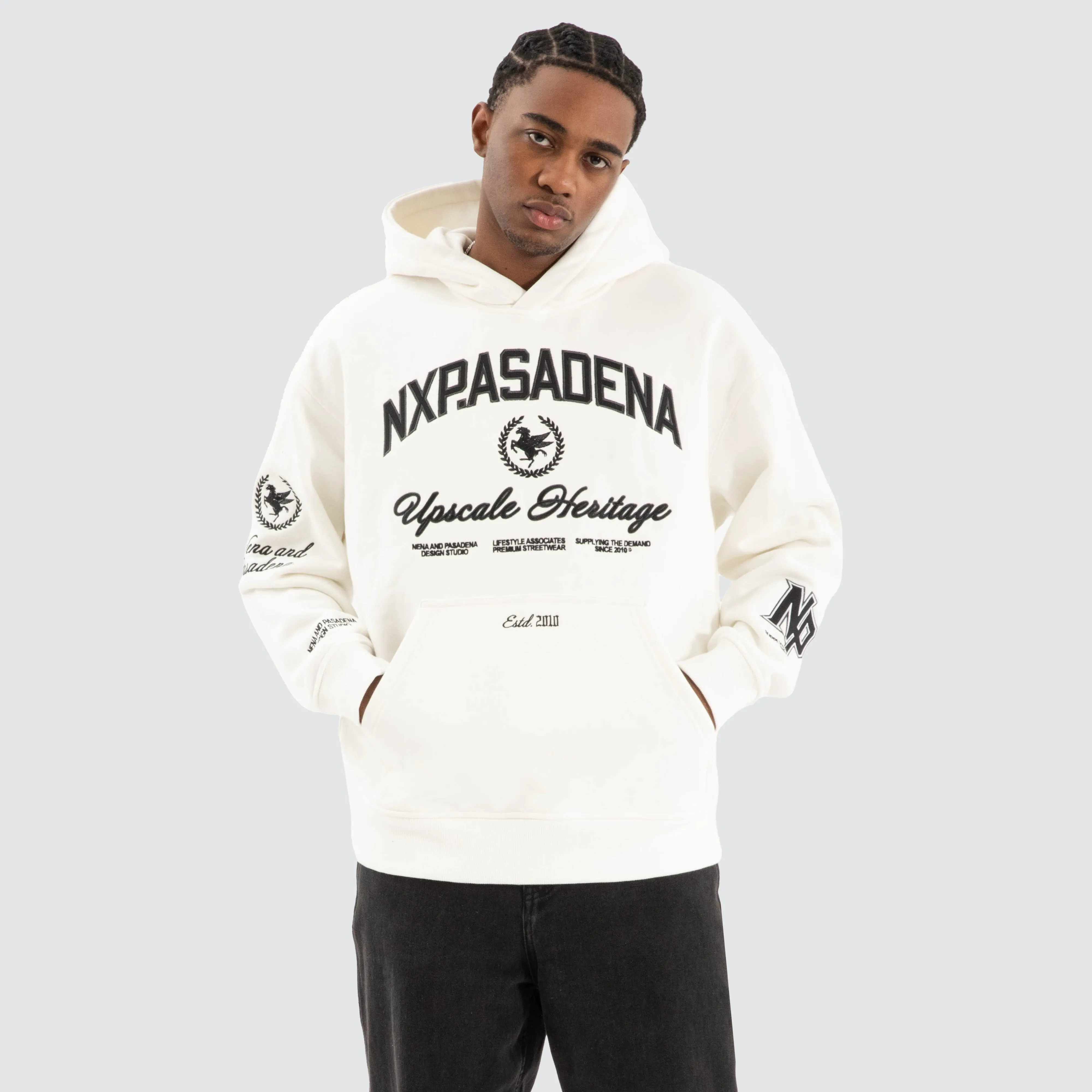 Thrill Relaxed Hoodie Natural White sold by Nena and Pasadena