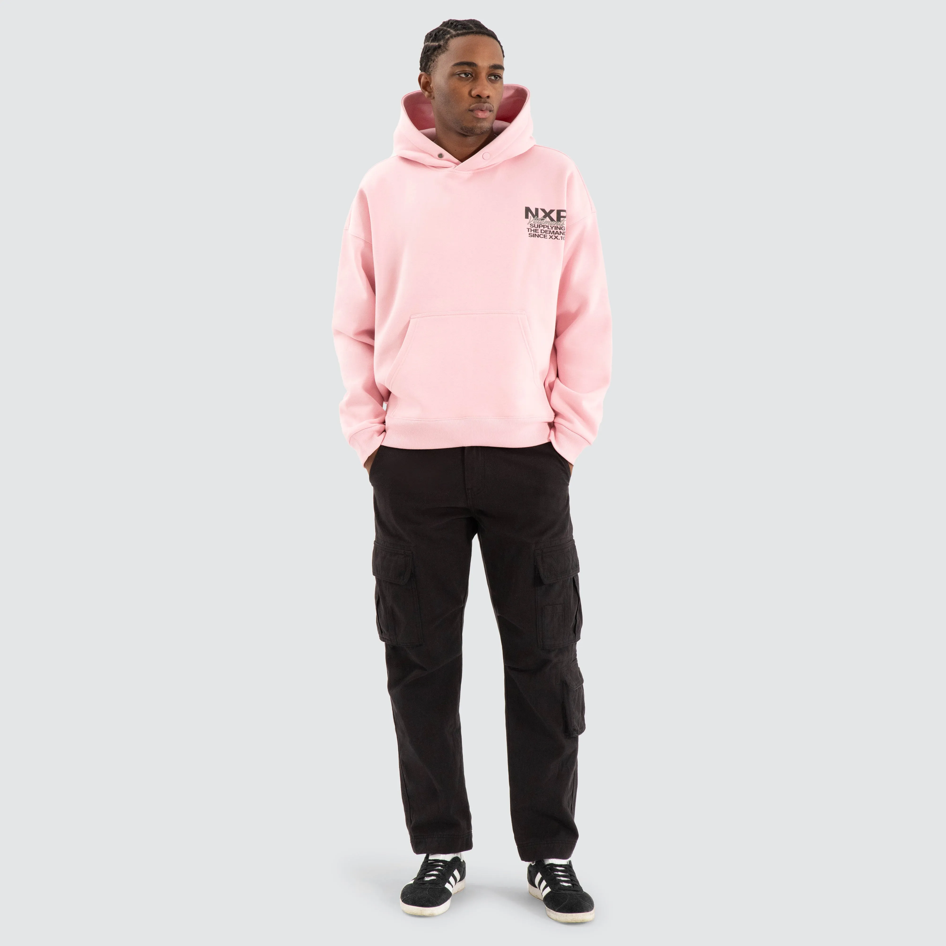 Demand Box Fit Hoodie Orchid Pink sold by Nena and Pasadena product image thumbnail 2