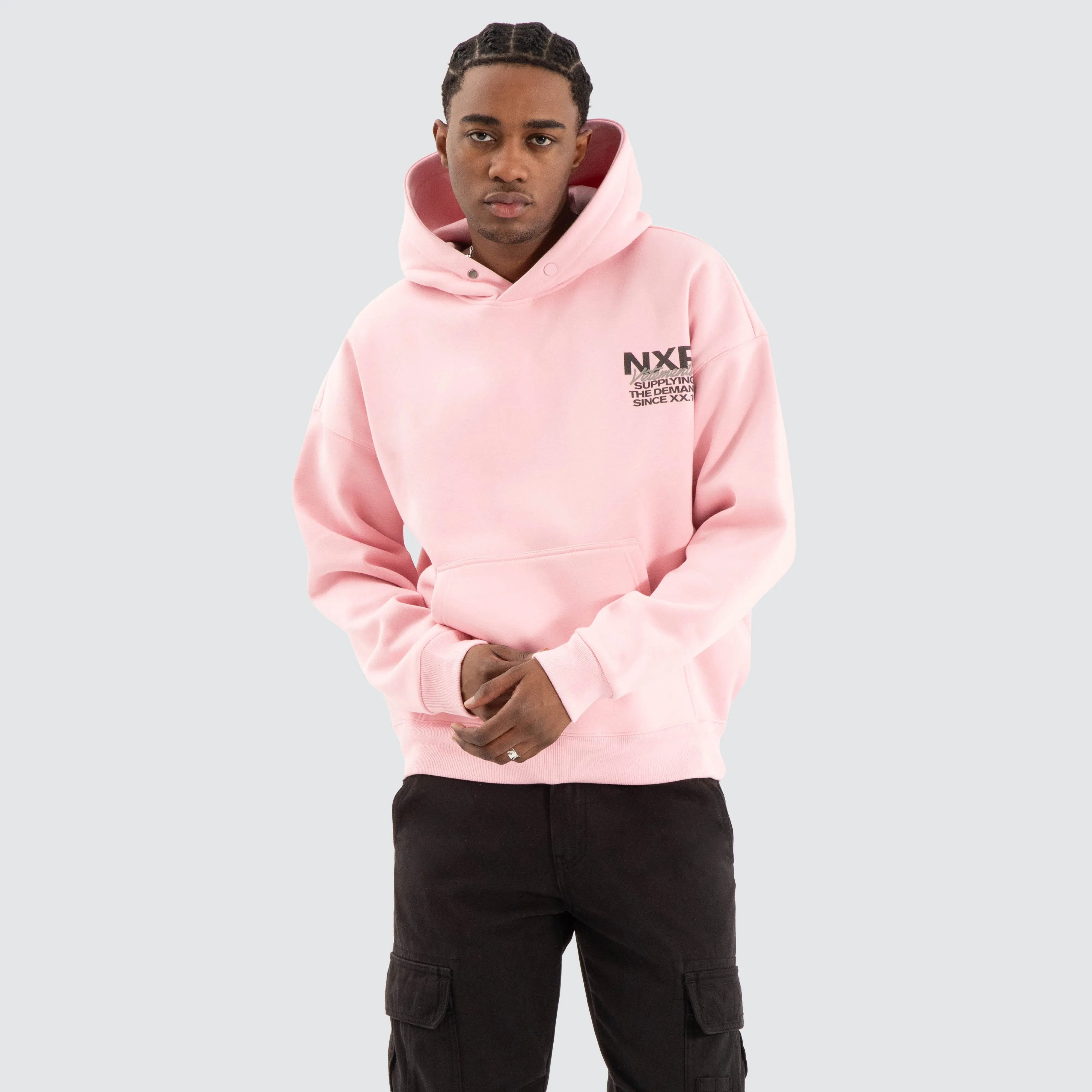 Demand Box Fit Hoodie Orchid Pink sold by Nena and Pasadena product image thumbnail 3