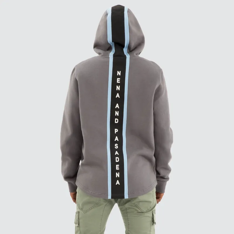 Strike Dual Curved Hoodie Charcoal Grey sold by Nena and Pasadena