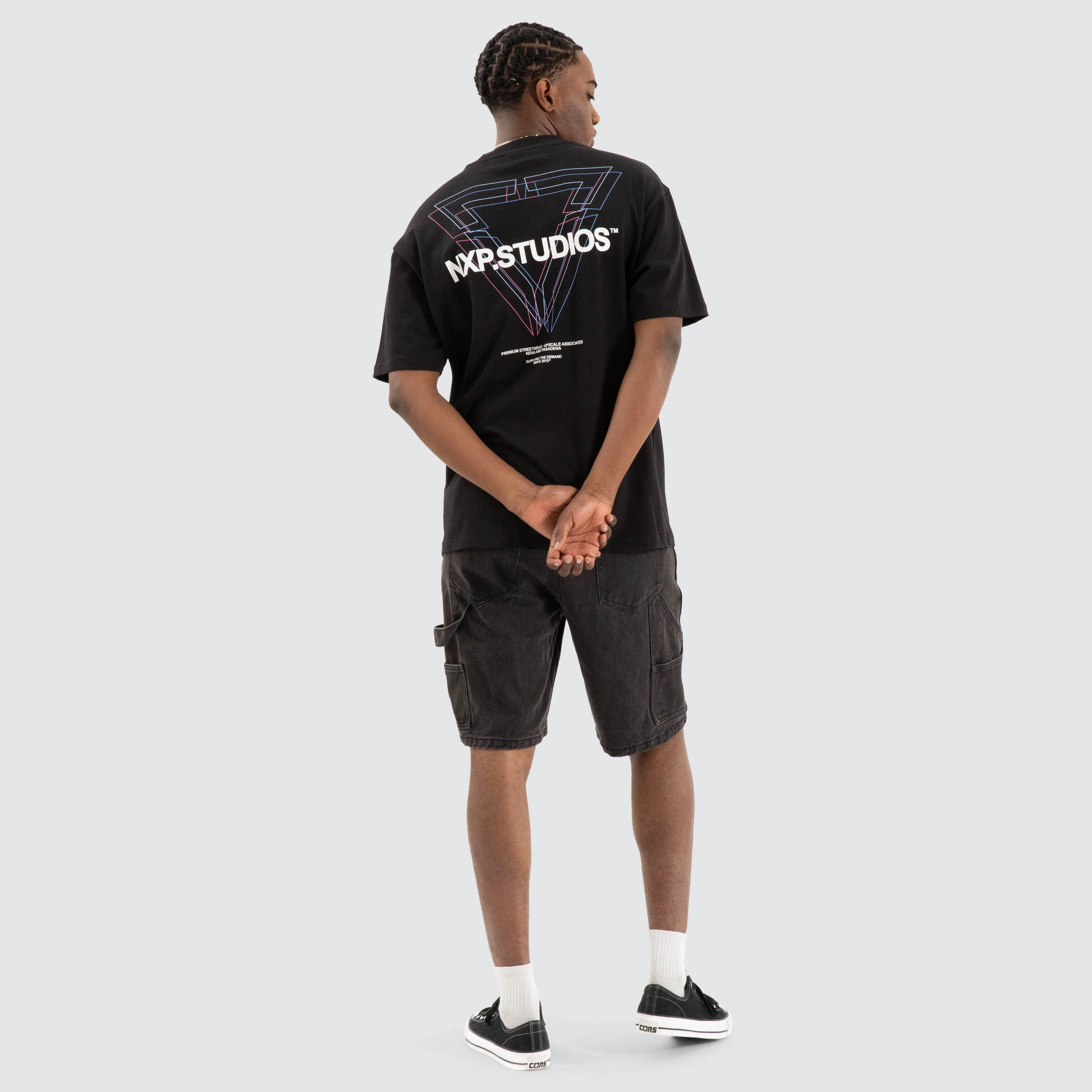 Dagger Box Fit Tee Jet Black sold by Nena and Pasadena product image thumbnail 4