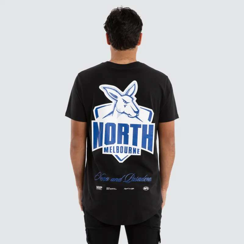 North Melbourne Kangaroos AFL Prime Tee Jet Black sold by Nena and Pasadena