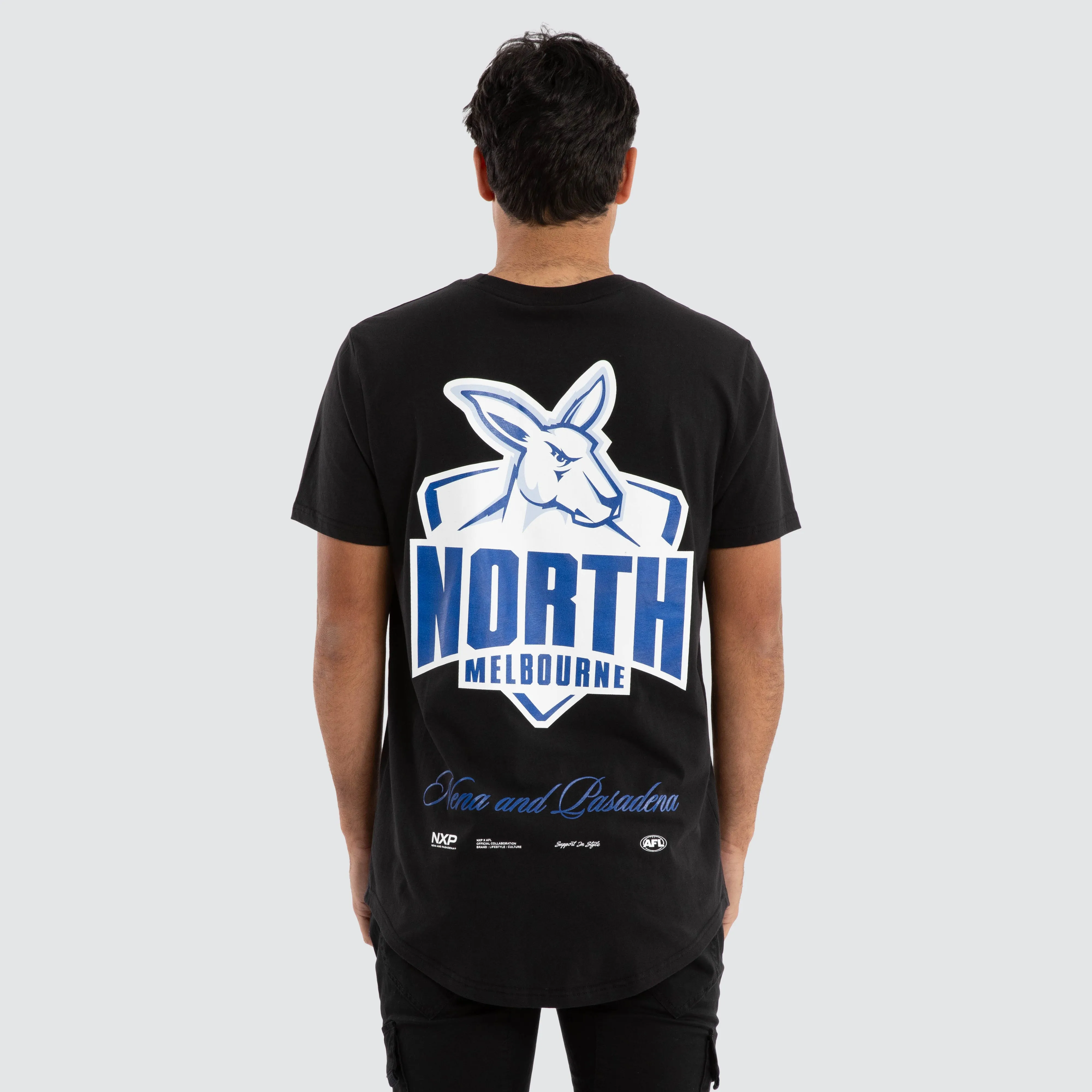 North Melbourne Kangaroos AFL Prime Tee Jet Black sold by Nena and Pasadena