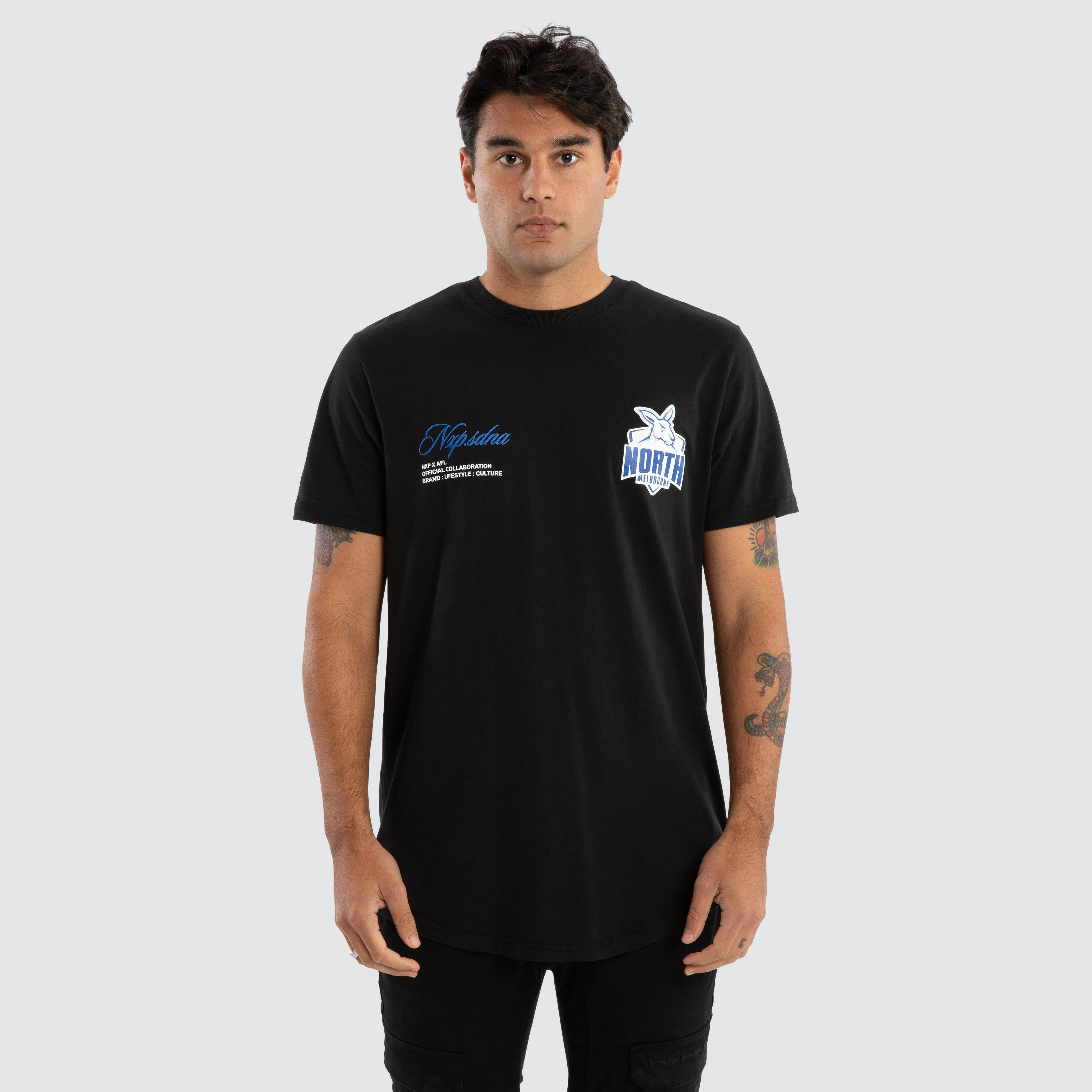 North Melbourne Kangaroos AFL Prime Tee Jet Black sold by Nena and Pasadena product image thumbnail 2