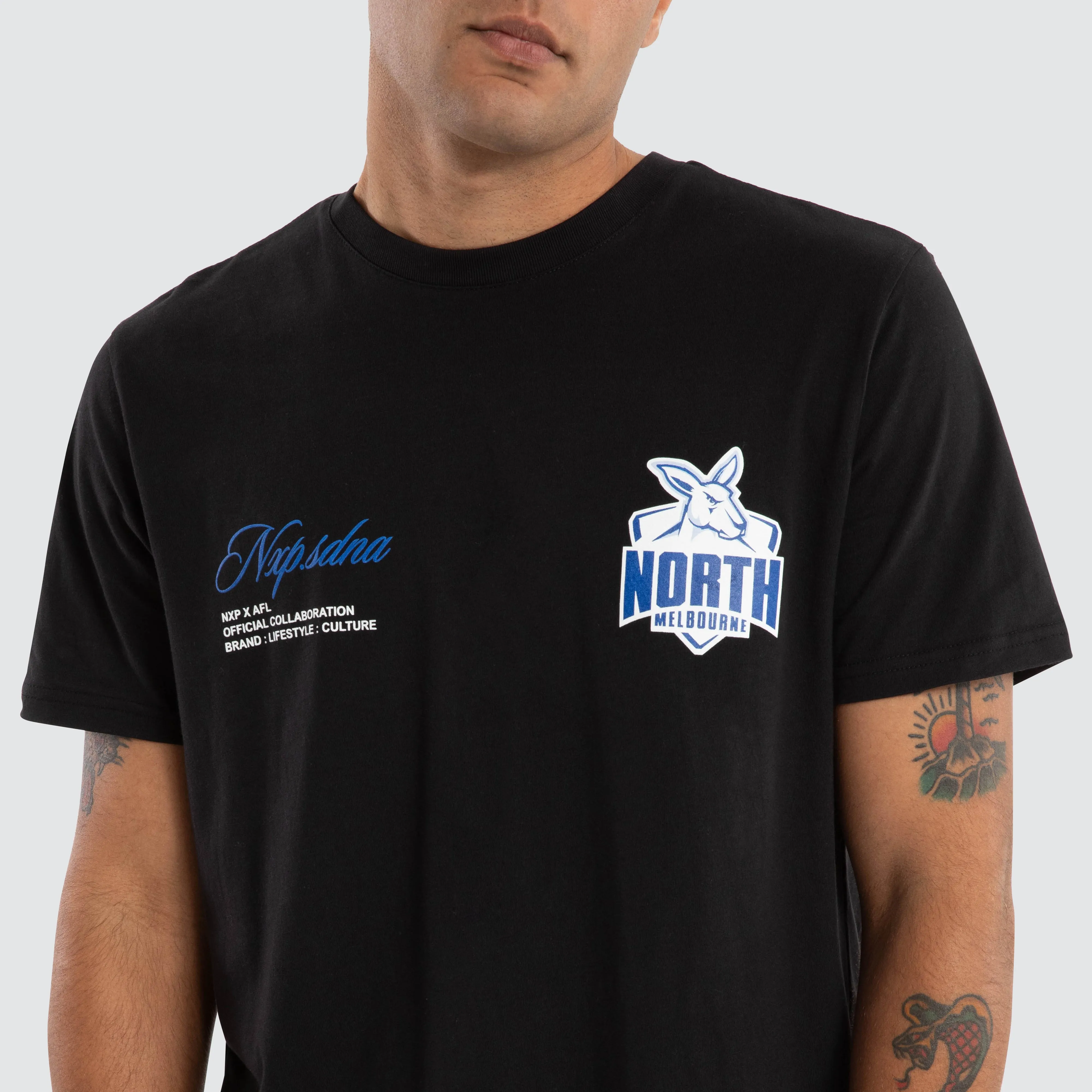 North Melbourne Kangaroos AFL Prime Tee Jet Black sold by Nena and Pasadena product image thumbnail 3