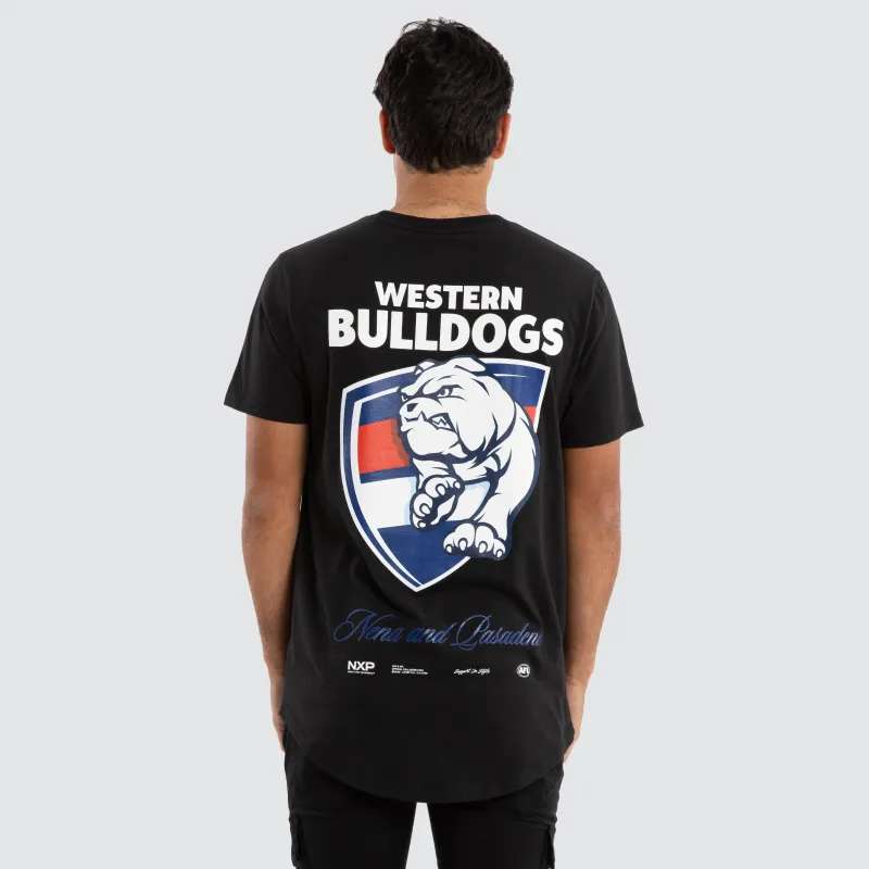 Western Bulldogs AFL Prime Tee Jet Black sold by Nena and Pasadena