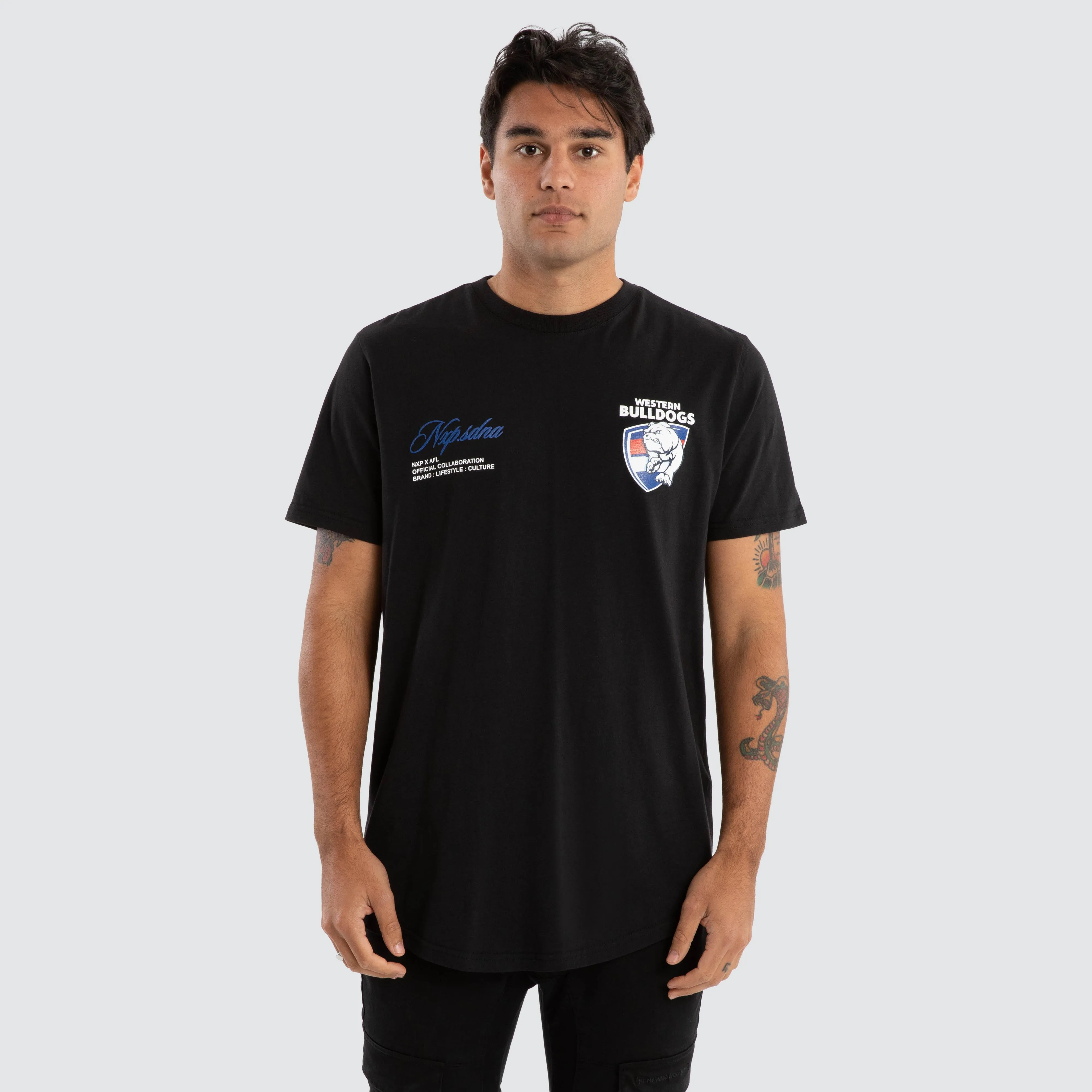 Western Bulldogs AFL Prime Tee Jet Black sold by Nena and Pasadena product image thumbnail 2