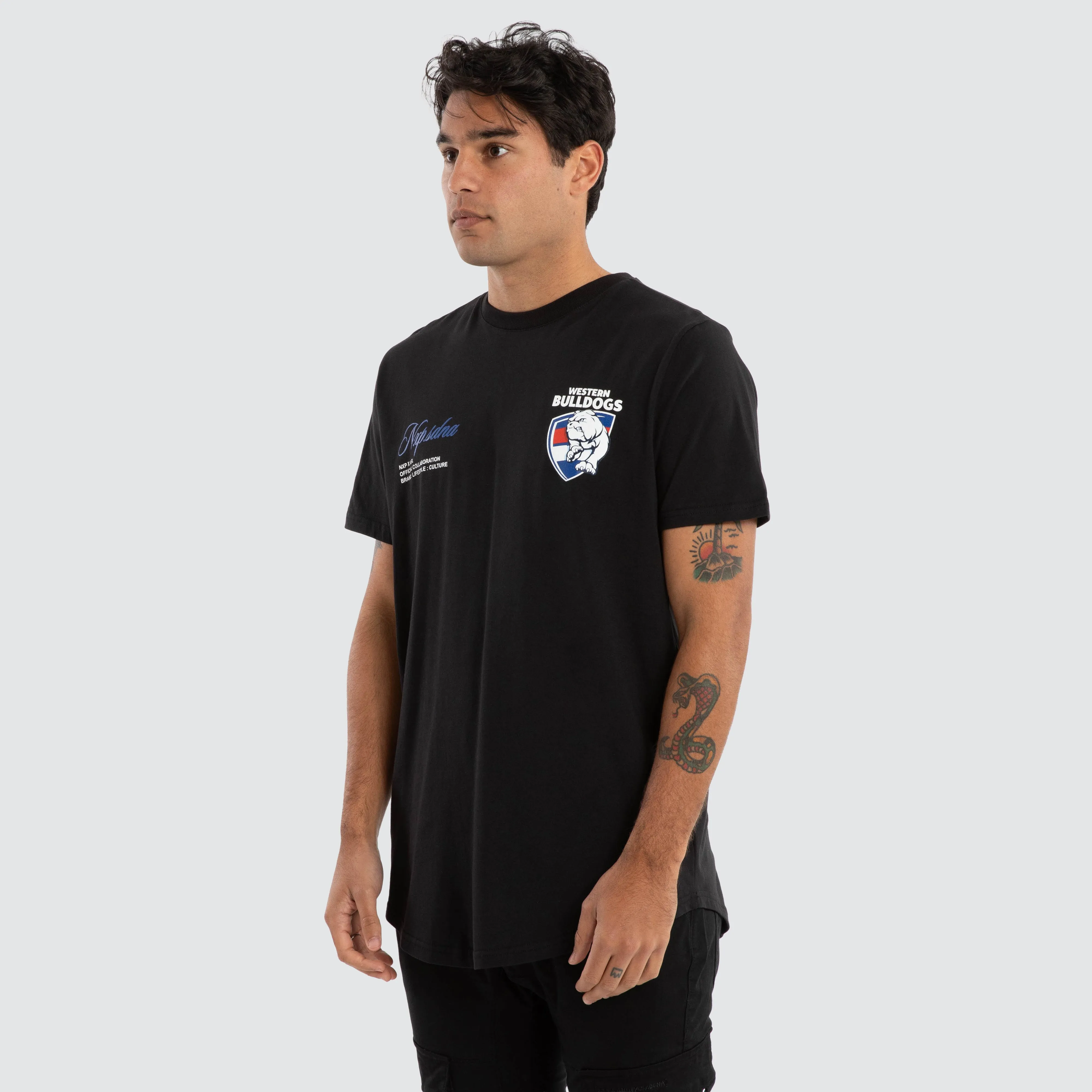 Western Bulldogs AFL Prime Tee Jet Black sold by Nena and Pasadena product image thumbnail 4
