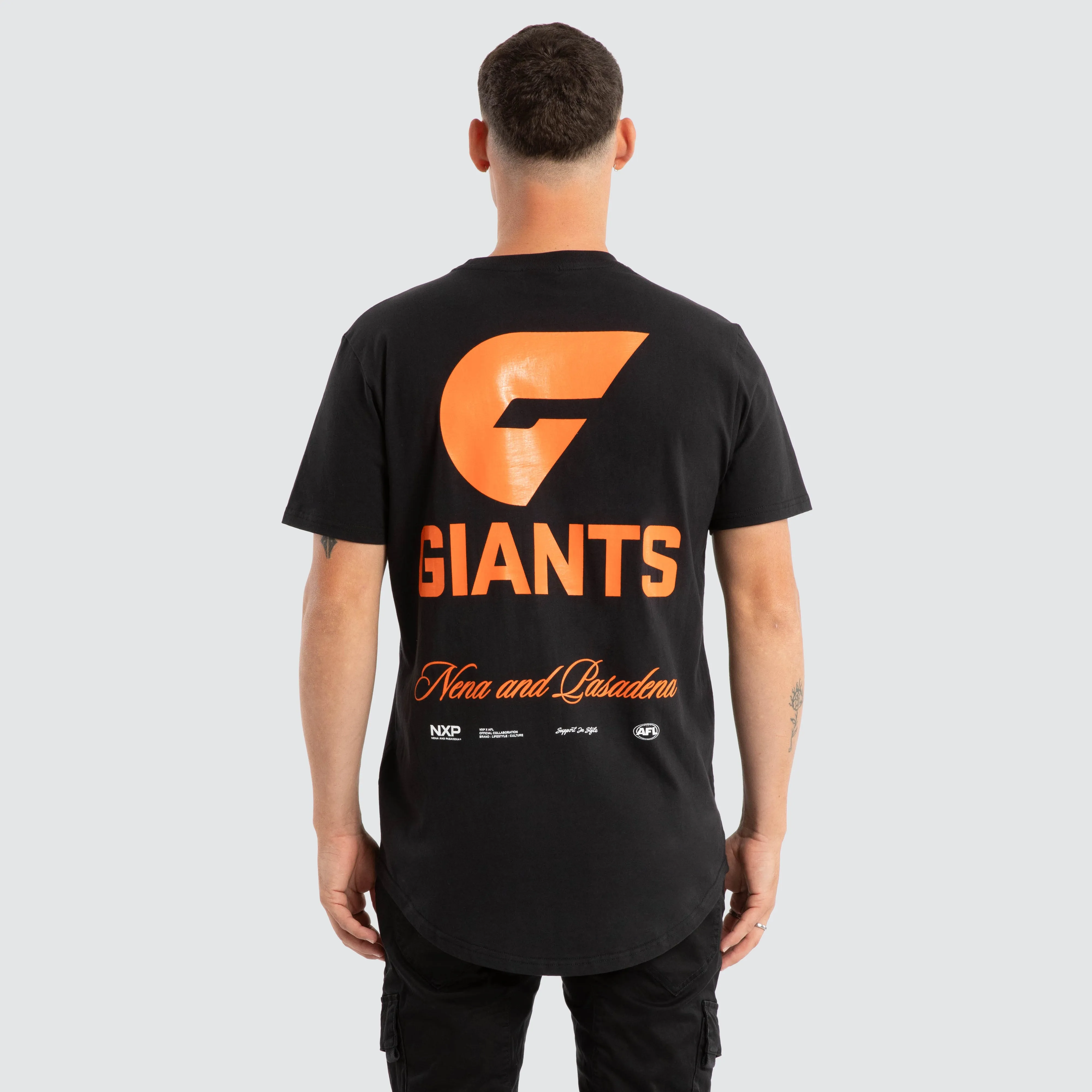 GWS Giants AFL Prime Tee Jet Black sold by Nena and Pasadena