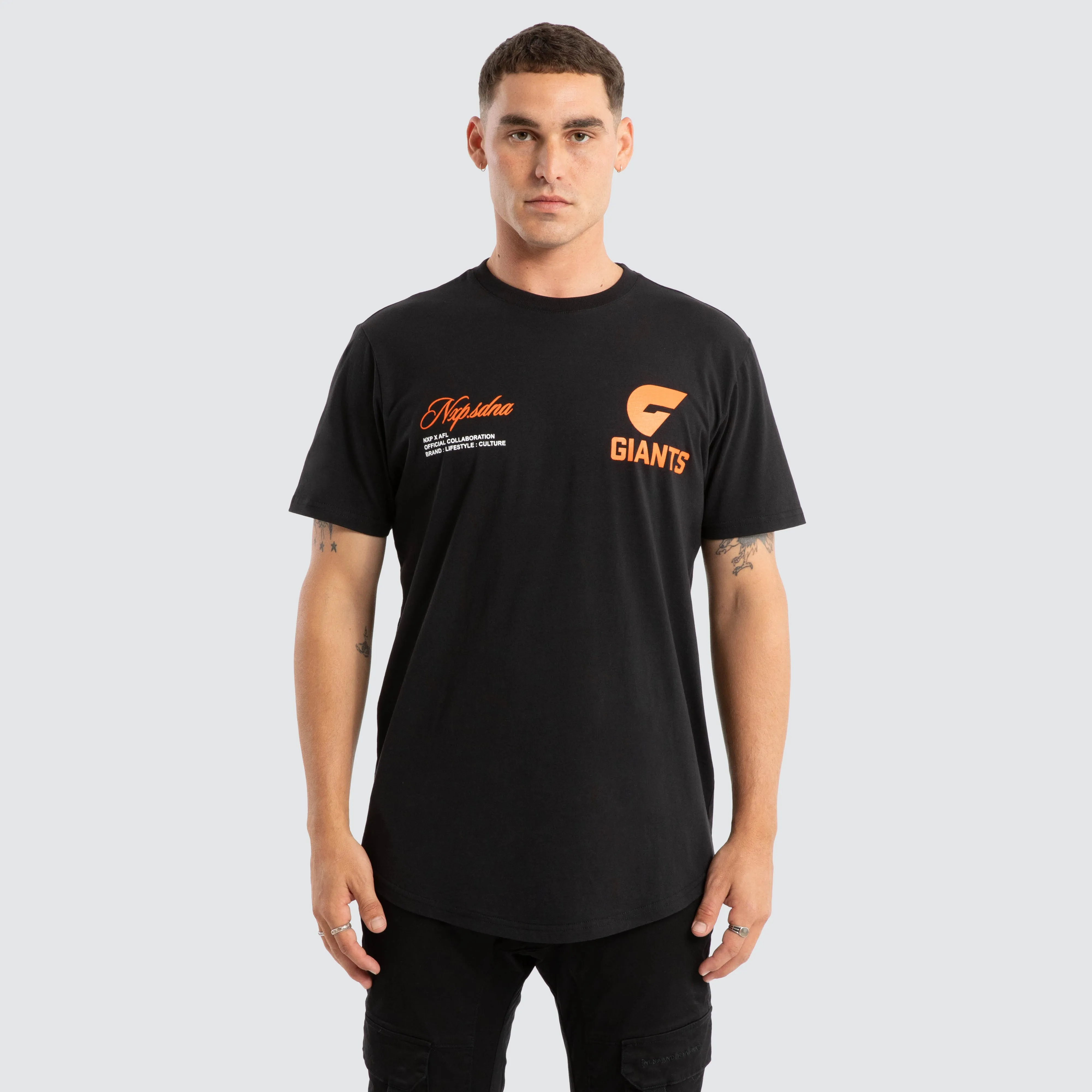 GWS Giants AFL Prime Tee Jet Black sold by Nena and Pasadena product image thumbnail 2