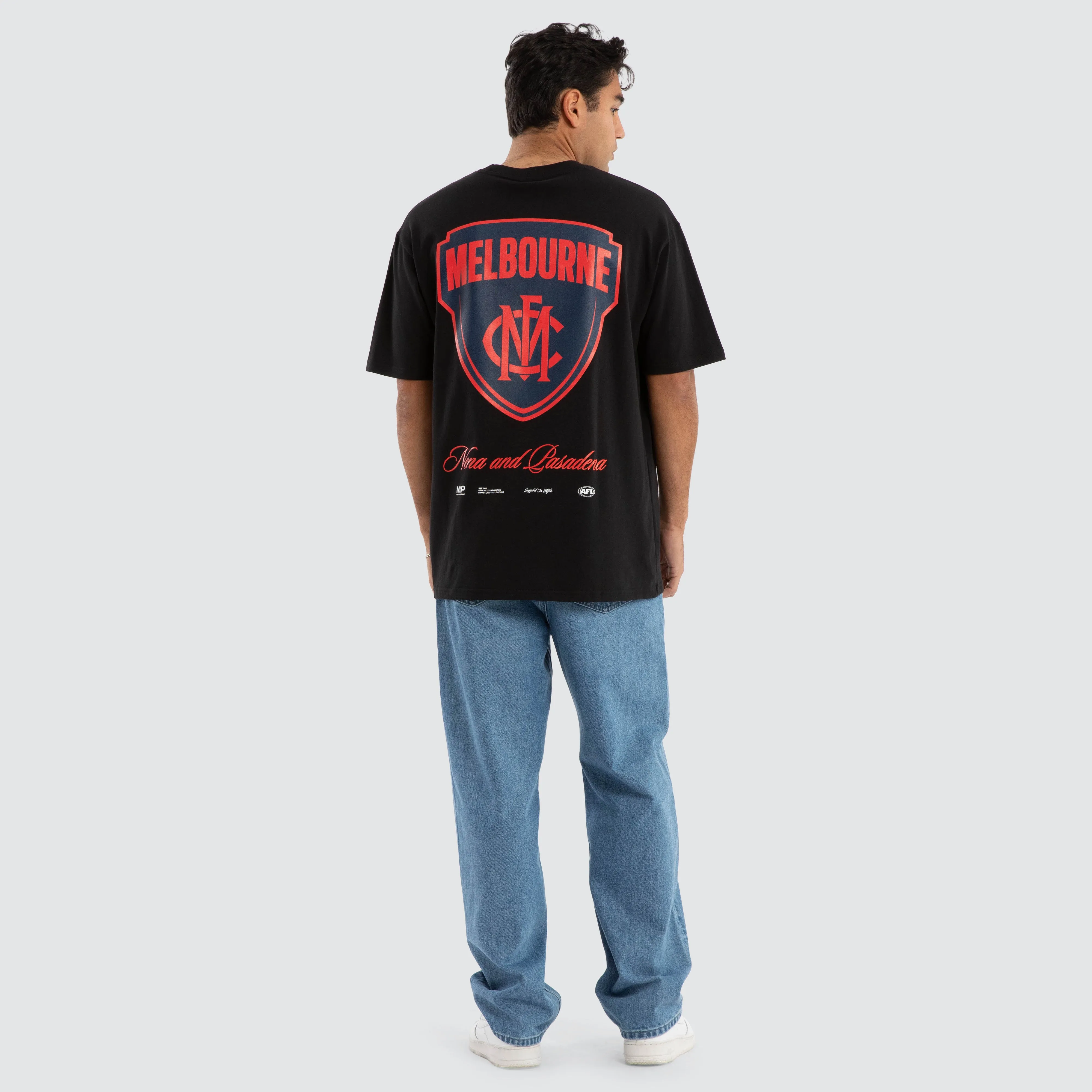 Melbourne Demons AFL Season Tee Jet Black sold by Nena and Pasadena product image thumbnail 5