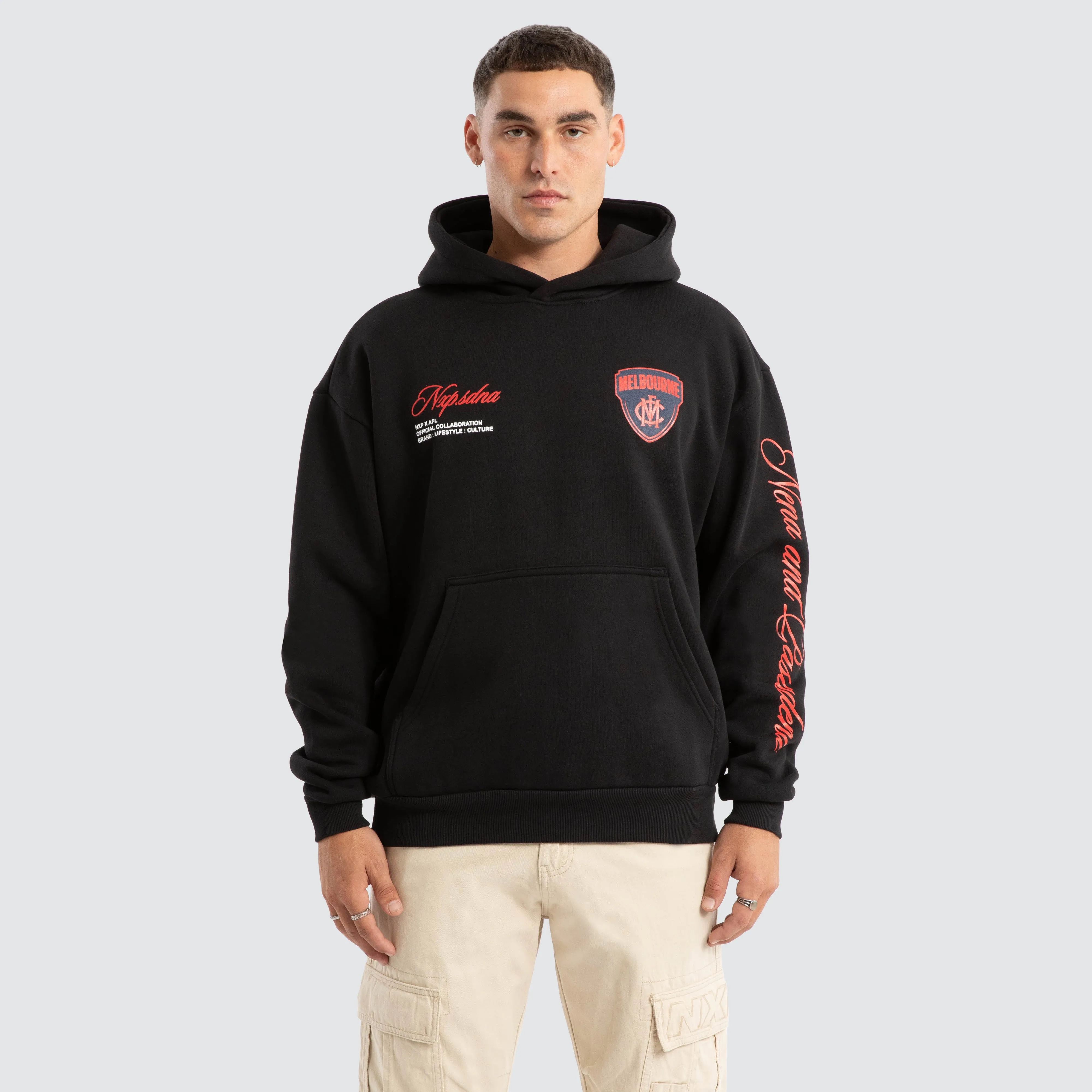 Melbourne Demons AFL Season Hoodie Jet Black sold by Nena and Pasadena product image thumbnail 2