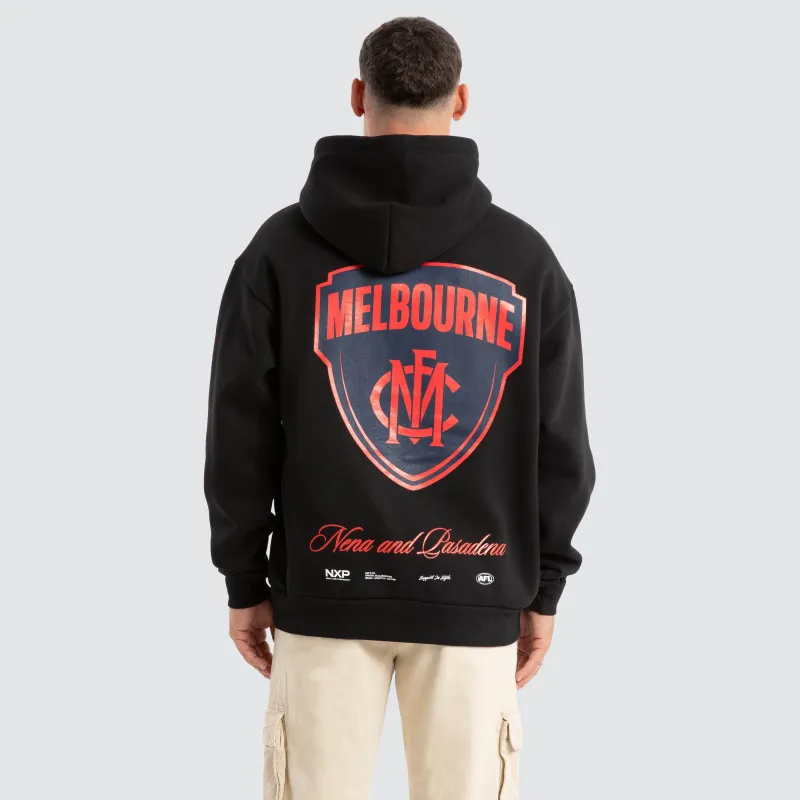 Melbourne Demons AFL Season Hoodie Jet Black sold by Nena and Pasadena