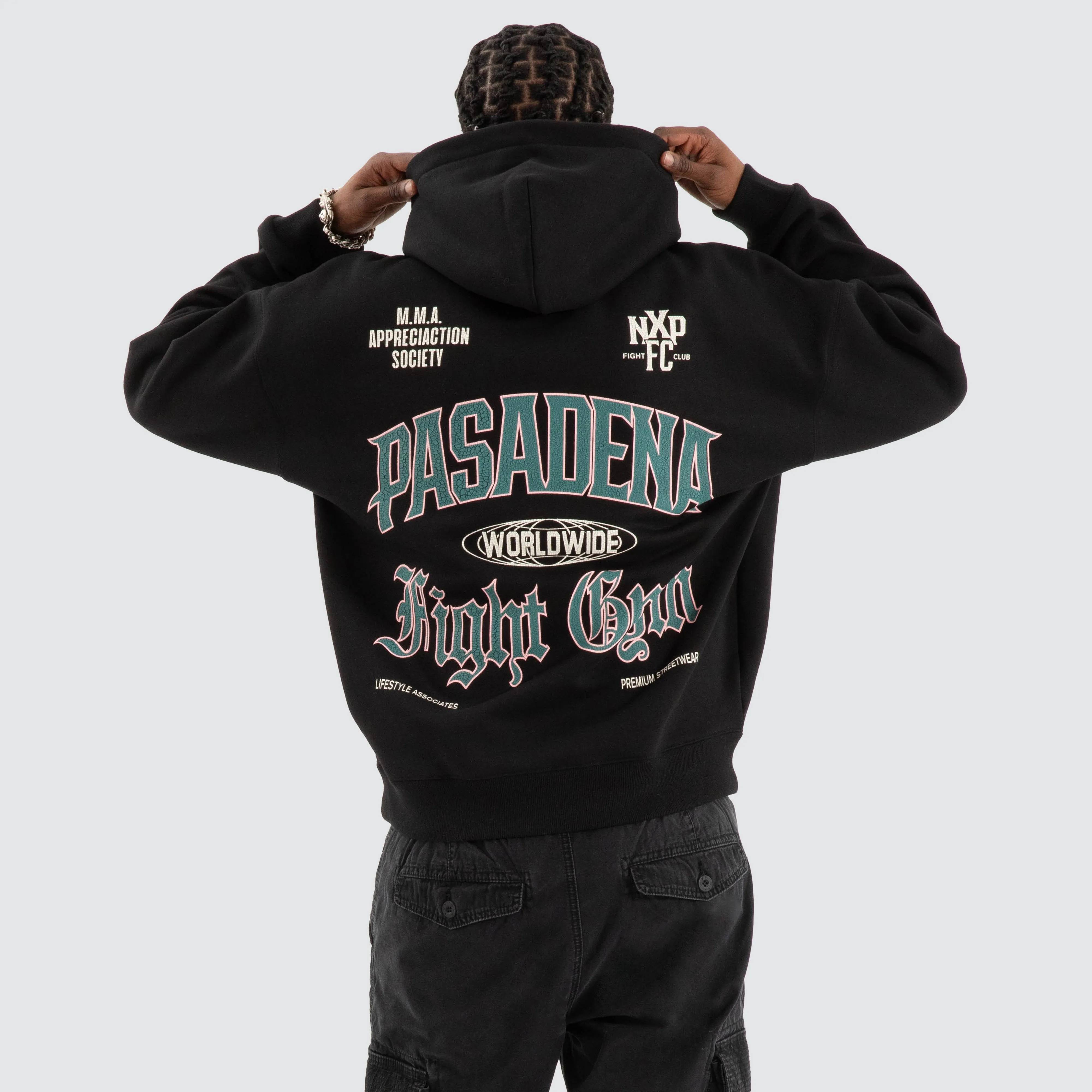 Battle Box Fit Hoodie Jet black sold by Nena and Pasadena product image thumbnail 3