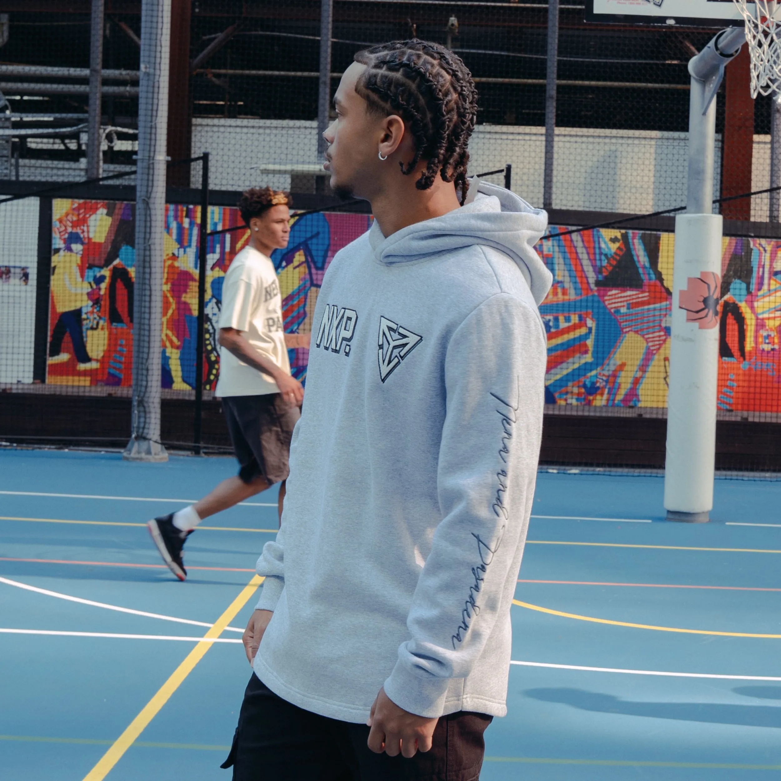 Fury Dual Curved Hoodie Grey Marle sold by Nena and Pasadena product image thumbnail 3