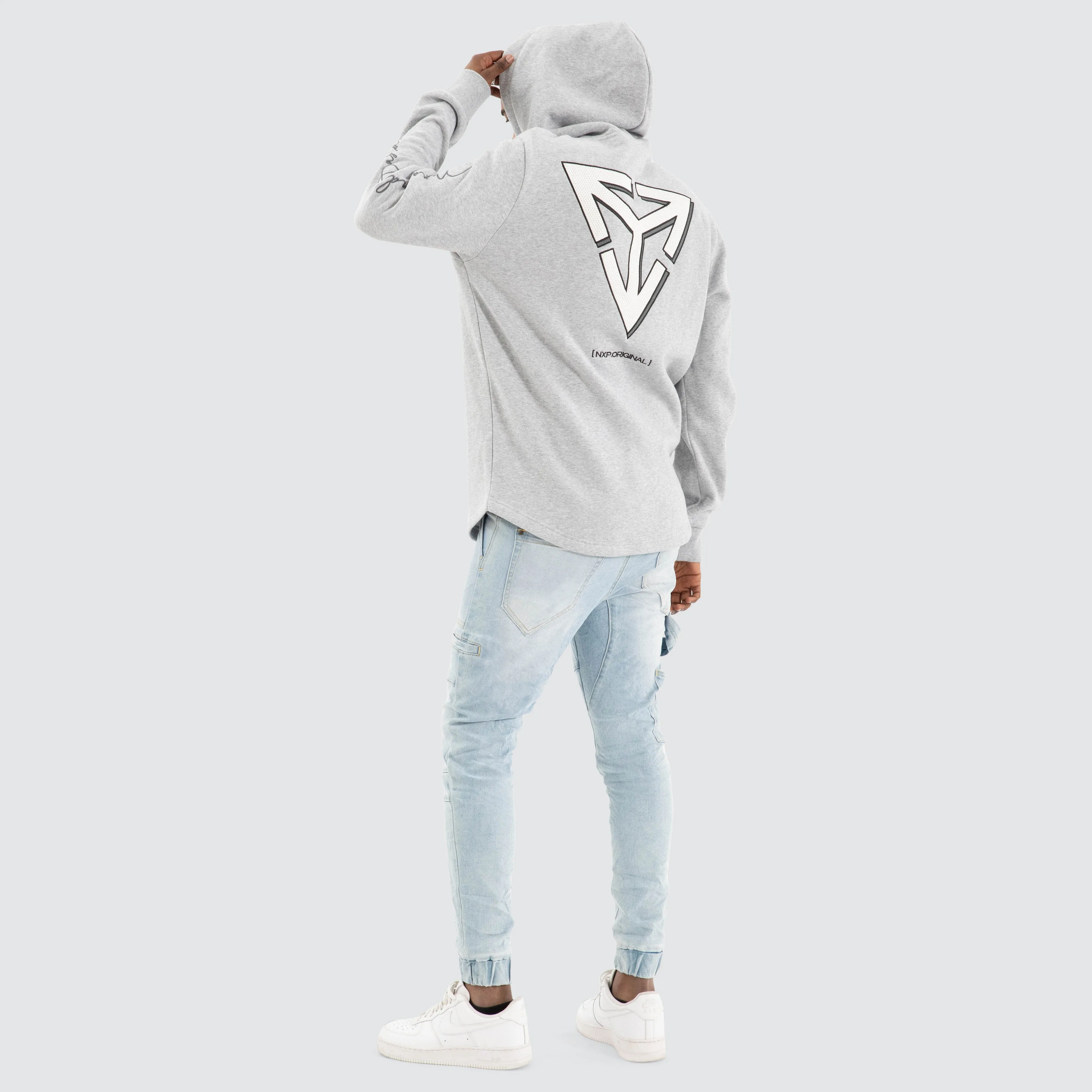 Fury Dual Curved Hoodie Grey Marle sold by Nena and Pasadena product image thumbnail 4