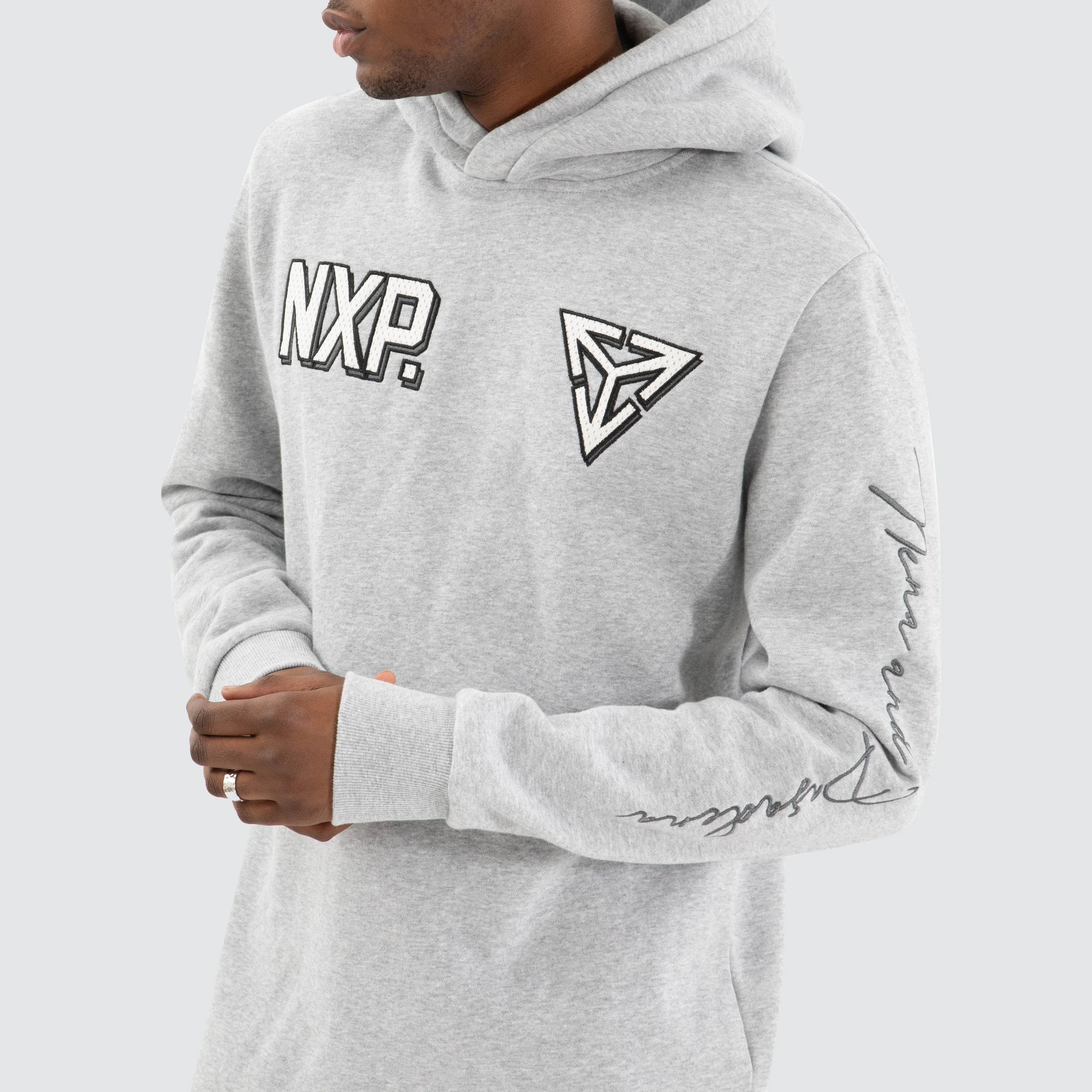 Fury Dual Curved Hoodie Grey Marle sold by Nena and Pasadena product image thumbnail 5