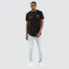 Mighty Dual Curved Tee Jet Black sold by Nena and Pasadena