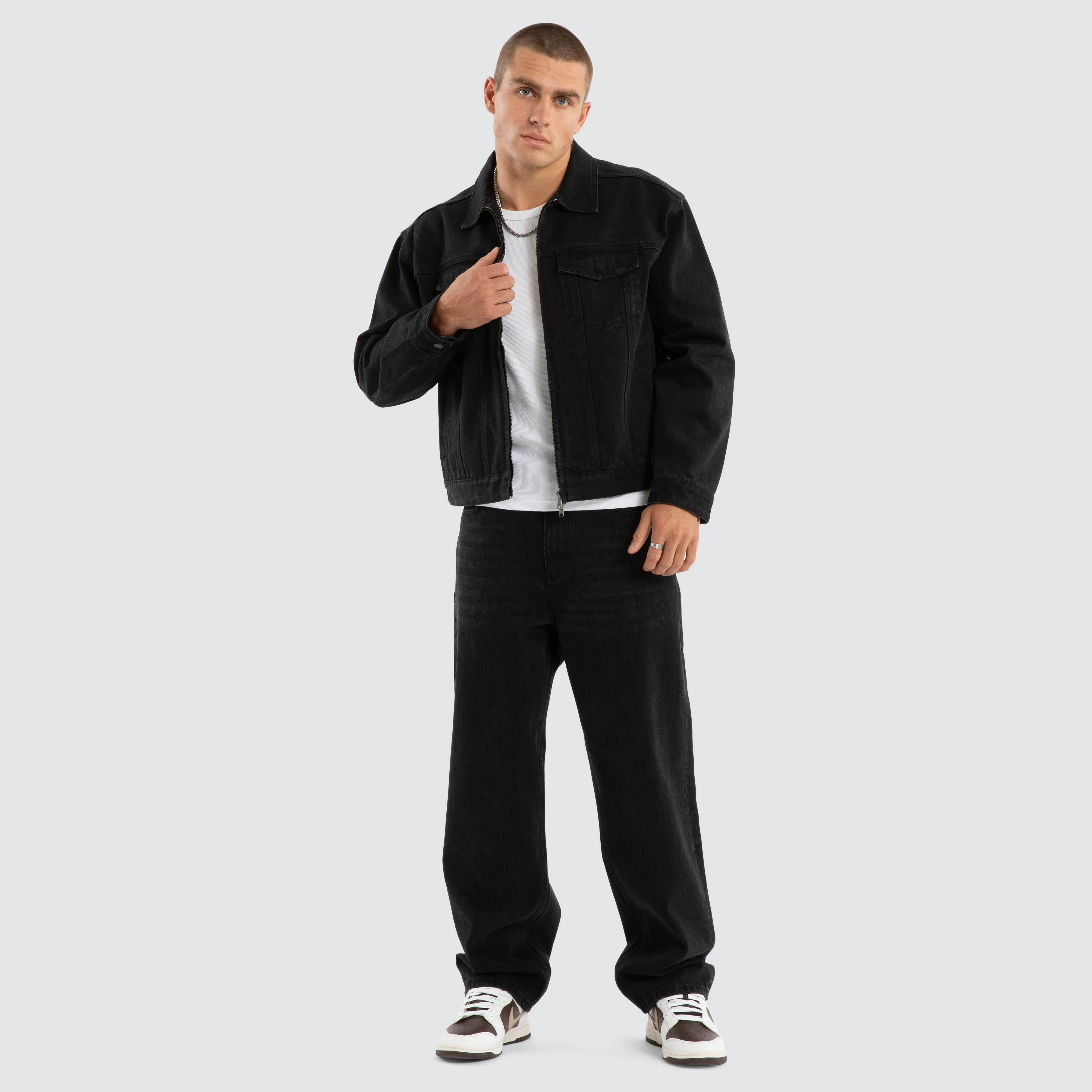 Divide Denim Jacket Jet black sold by Nena and Pasadena product image thumbnail 4