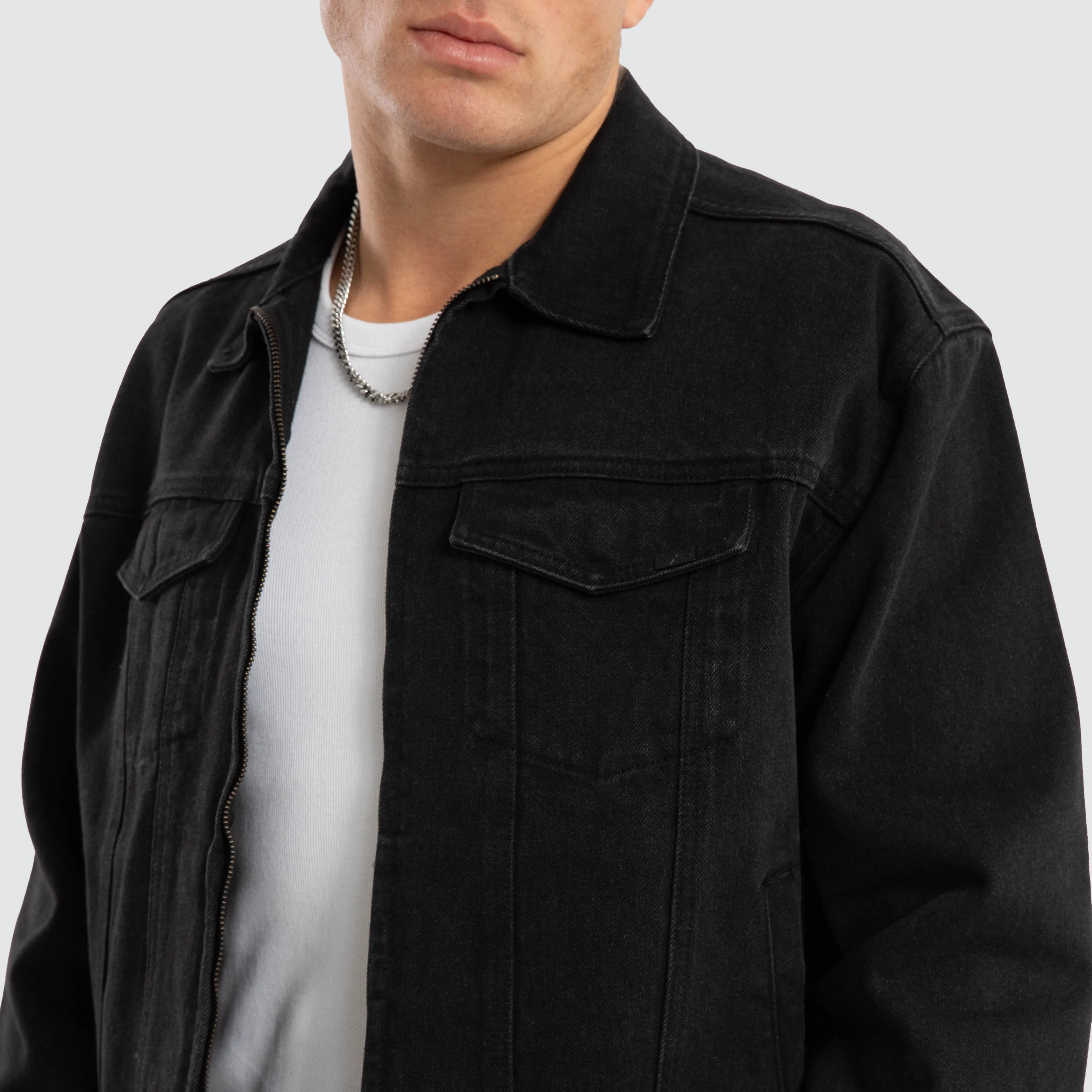 Divide Denim Jacket Jet black sold by Nena and Pasadena product image thumbnail 2
