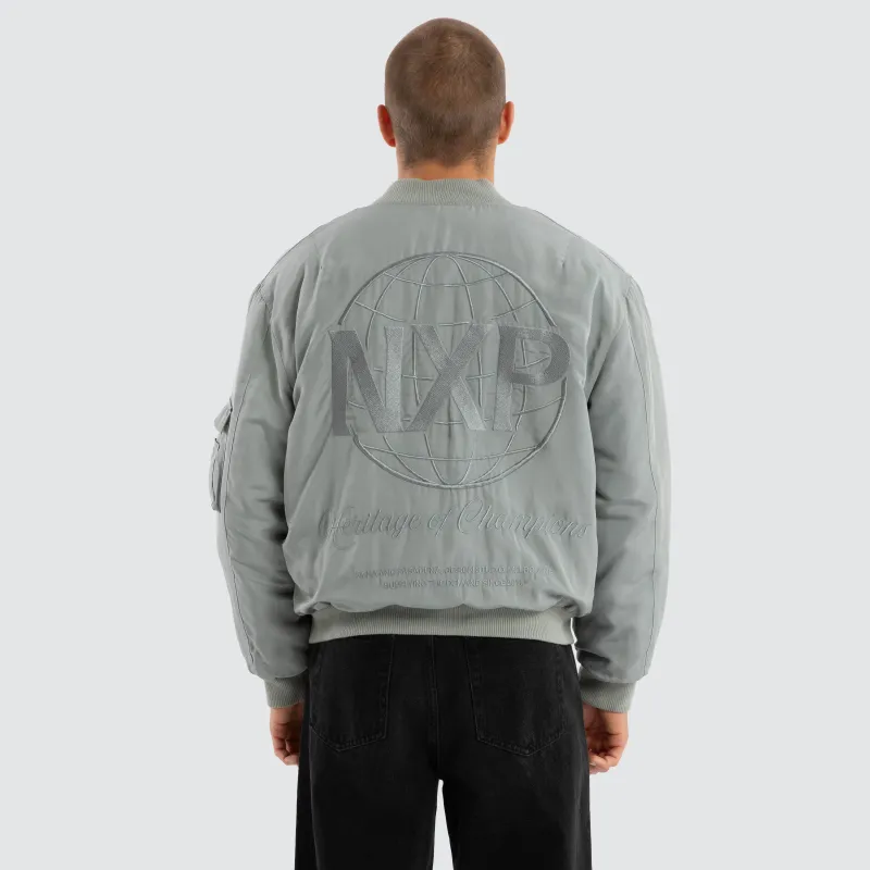 Spare Bomber Jacket Neutral Grey sold by Nena and Pasadena