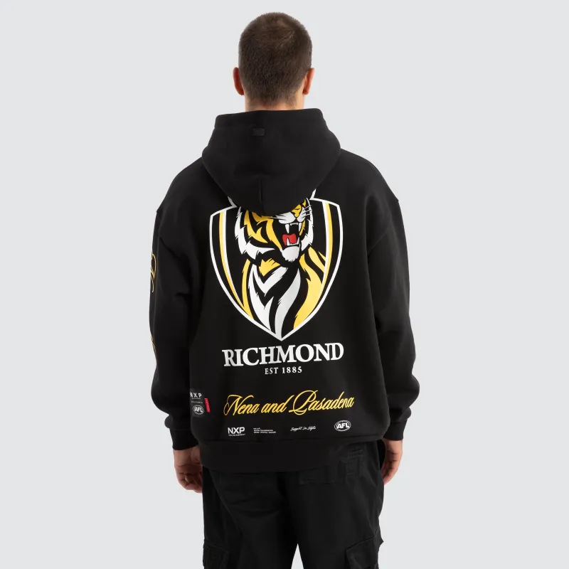 Richmond Tigers AFL Season Hoodie Jet Black sold by Nena and Pasadena