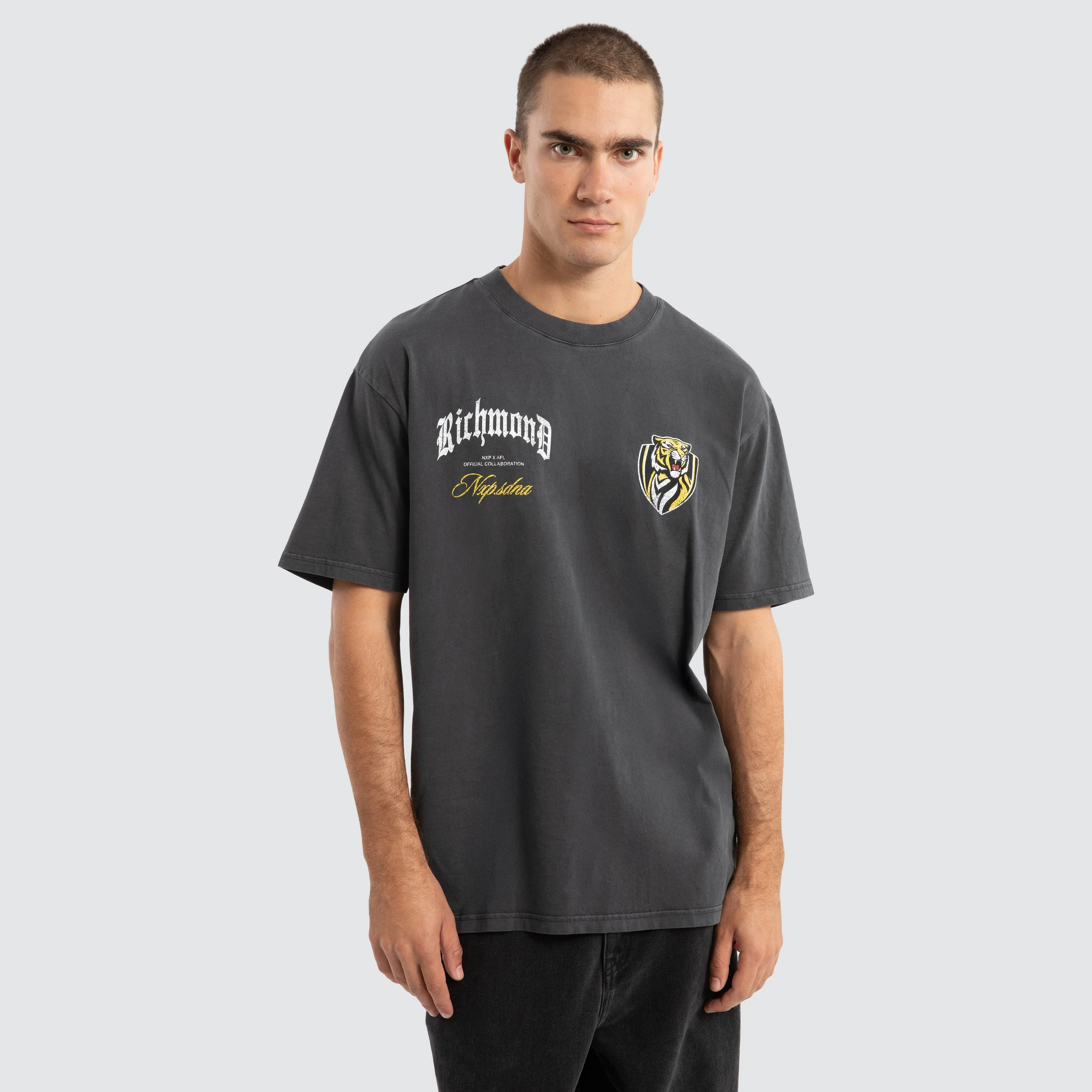 Richmond Tigers AFL Vintage Goth Tee Pigment Asphalt sold by Nena and Pasadena product image thumbnail 3