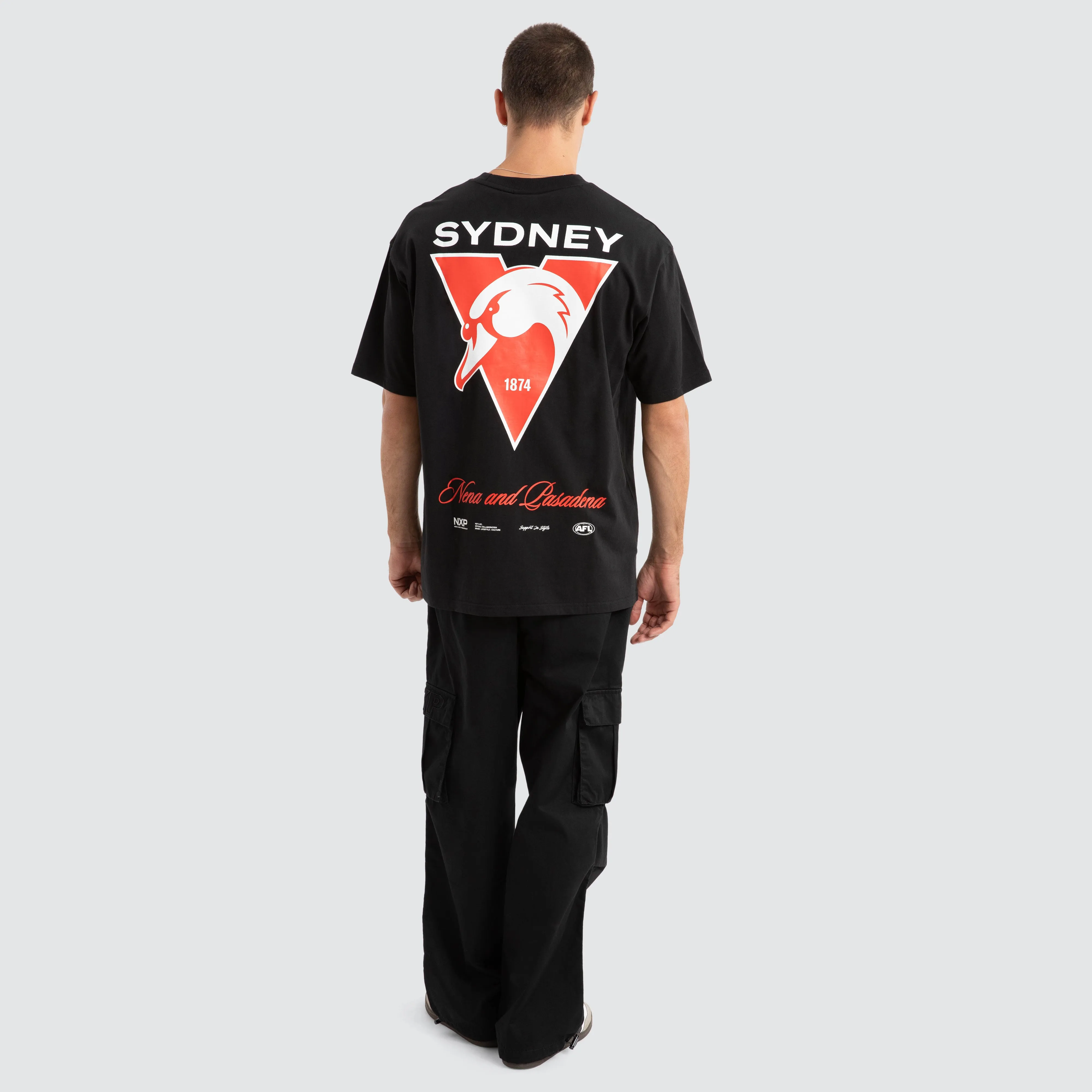 Sydney Swans AFL Season Tee Jet Black sold by Nena and Pasadena product image thumbnail 5