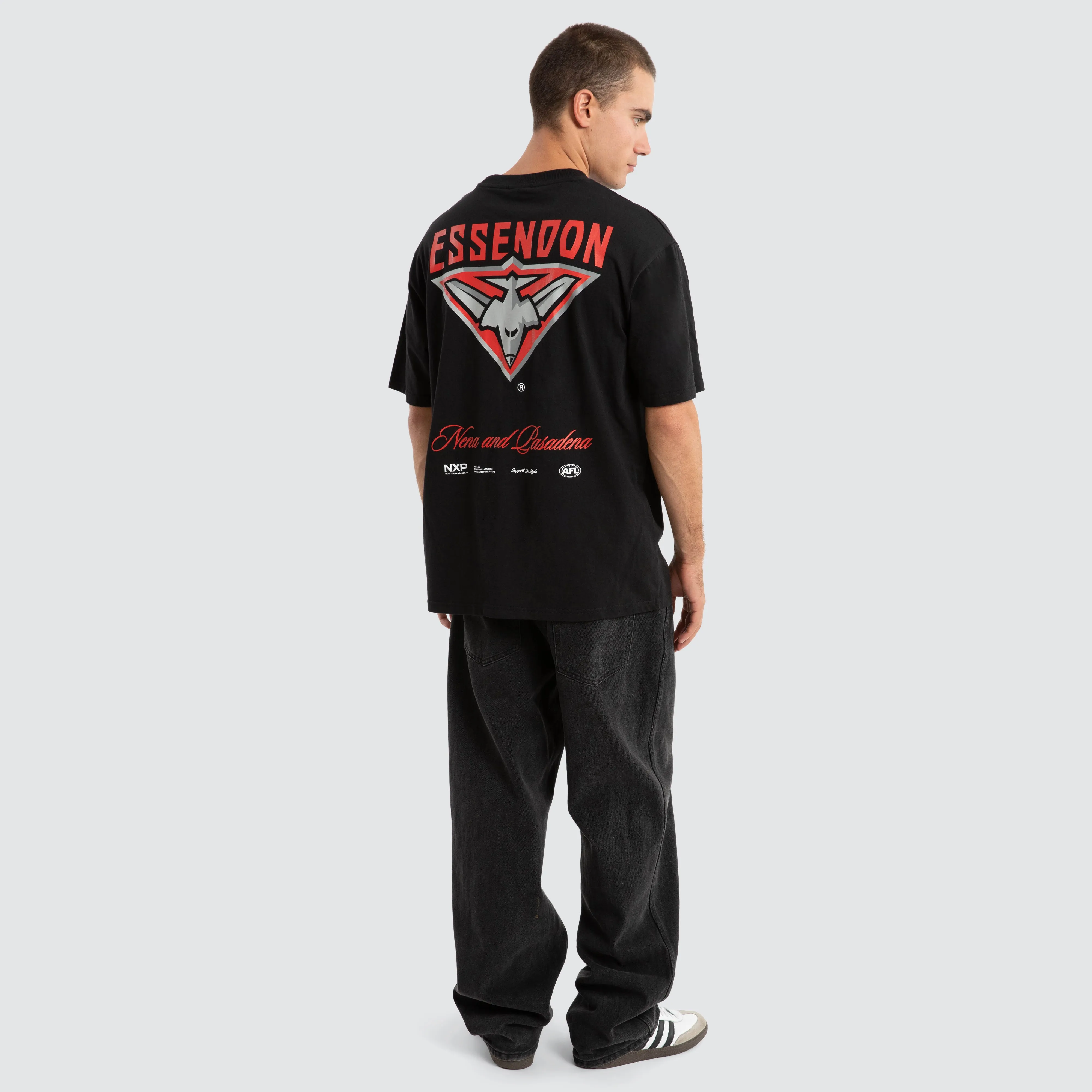 Essendon Bombers AFL Season Tee Jet Black sold by Nena and Pasadena product image thumbnail 5