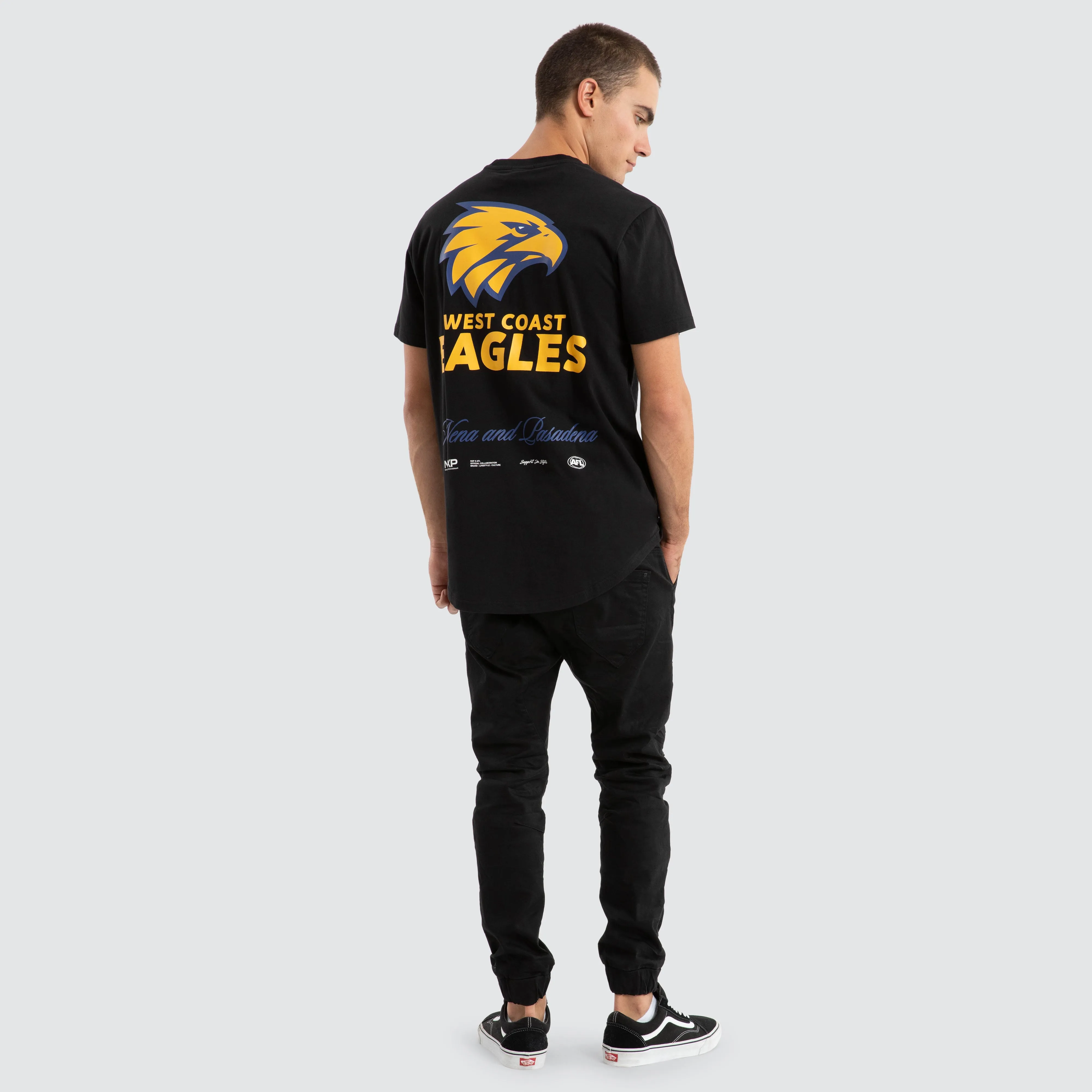 West Coast Eagles AFL Prime Tee Jet Black sold by Nena and Pasadena product image thumbnail 5