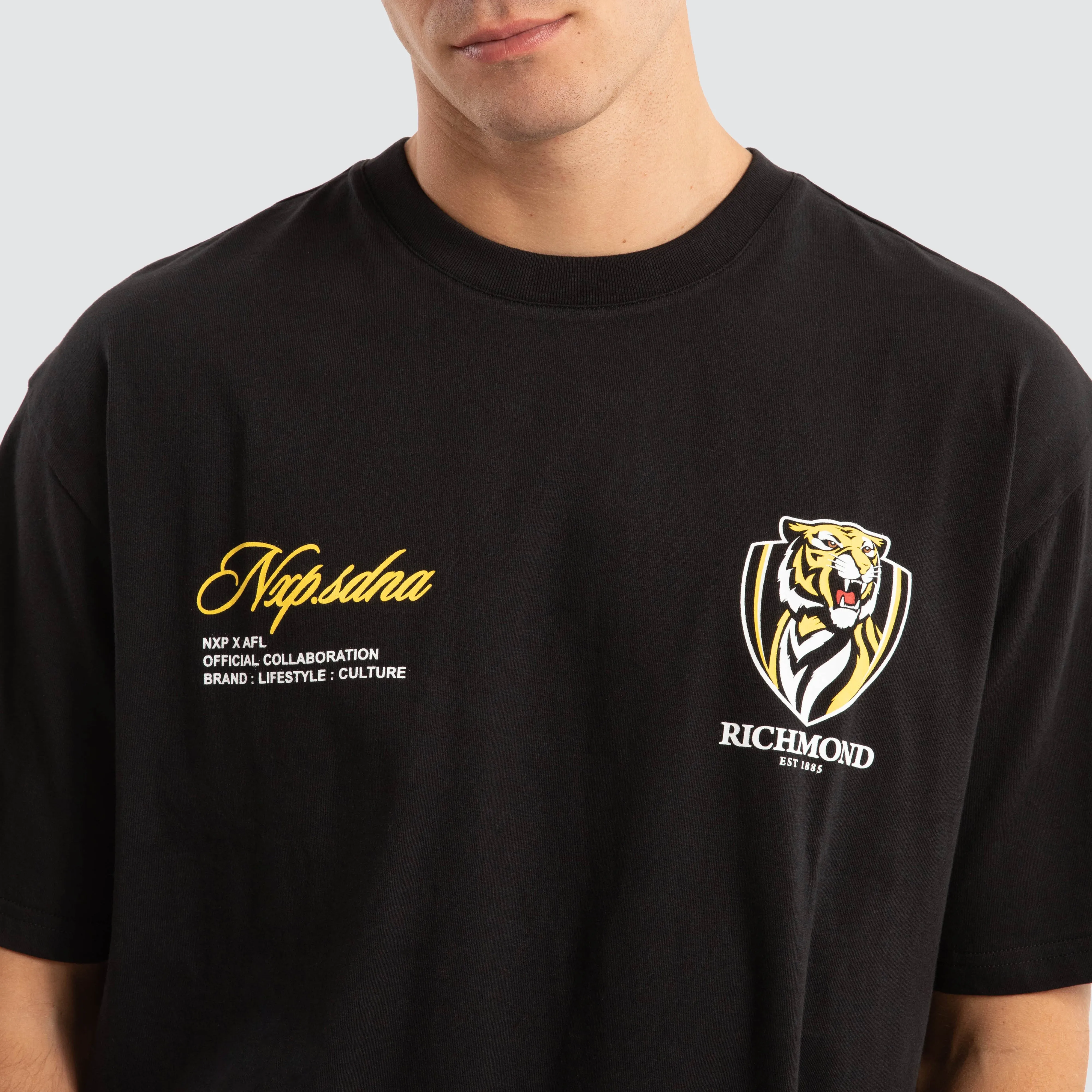 Richmond Tigers AFL Season Tee Jet Black sold by Nena and Pasadena product image thumbnail 4