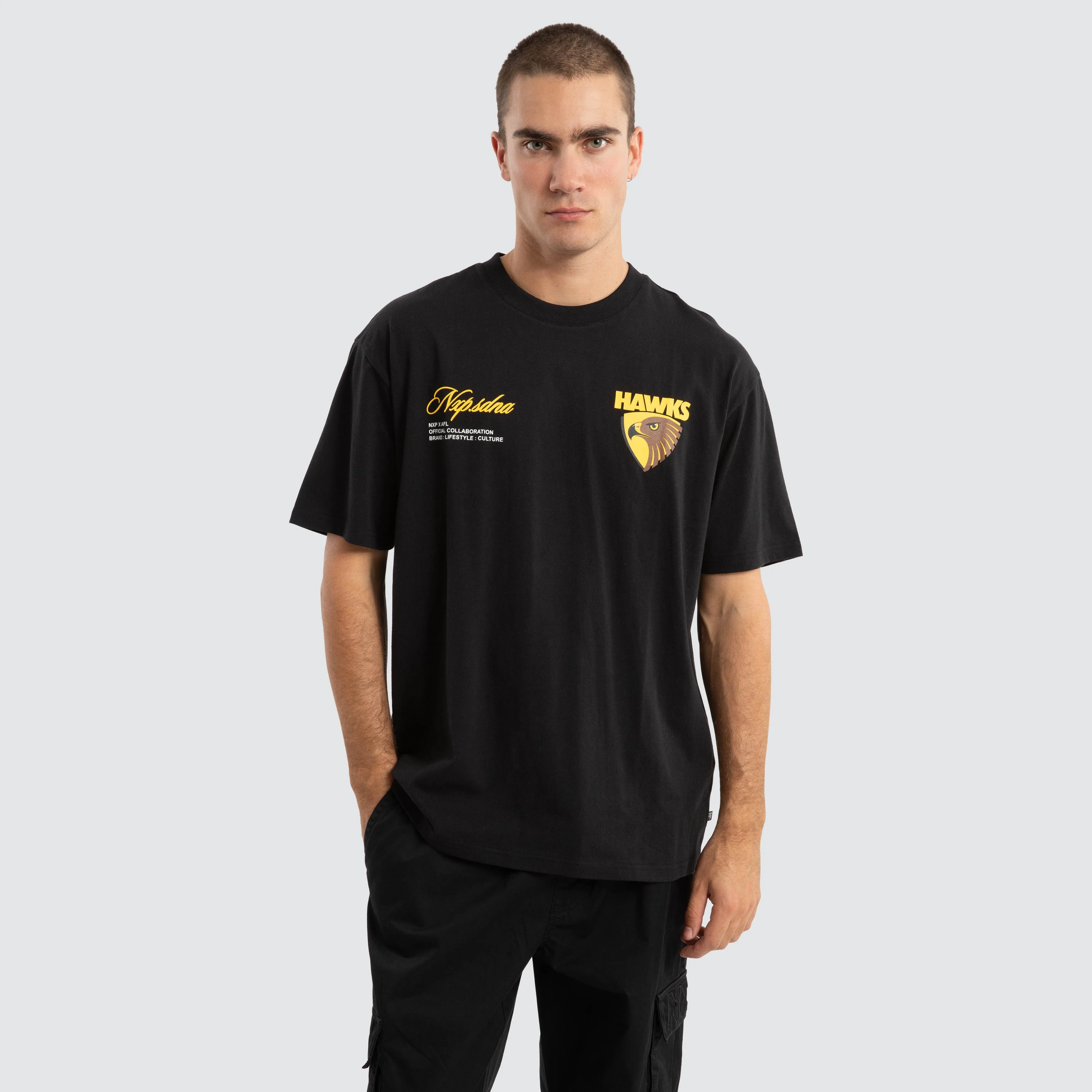 Hawthorn Hawks AFL Season Tee Jet Black sold by Nena and Pasadena product image thumbnail 2