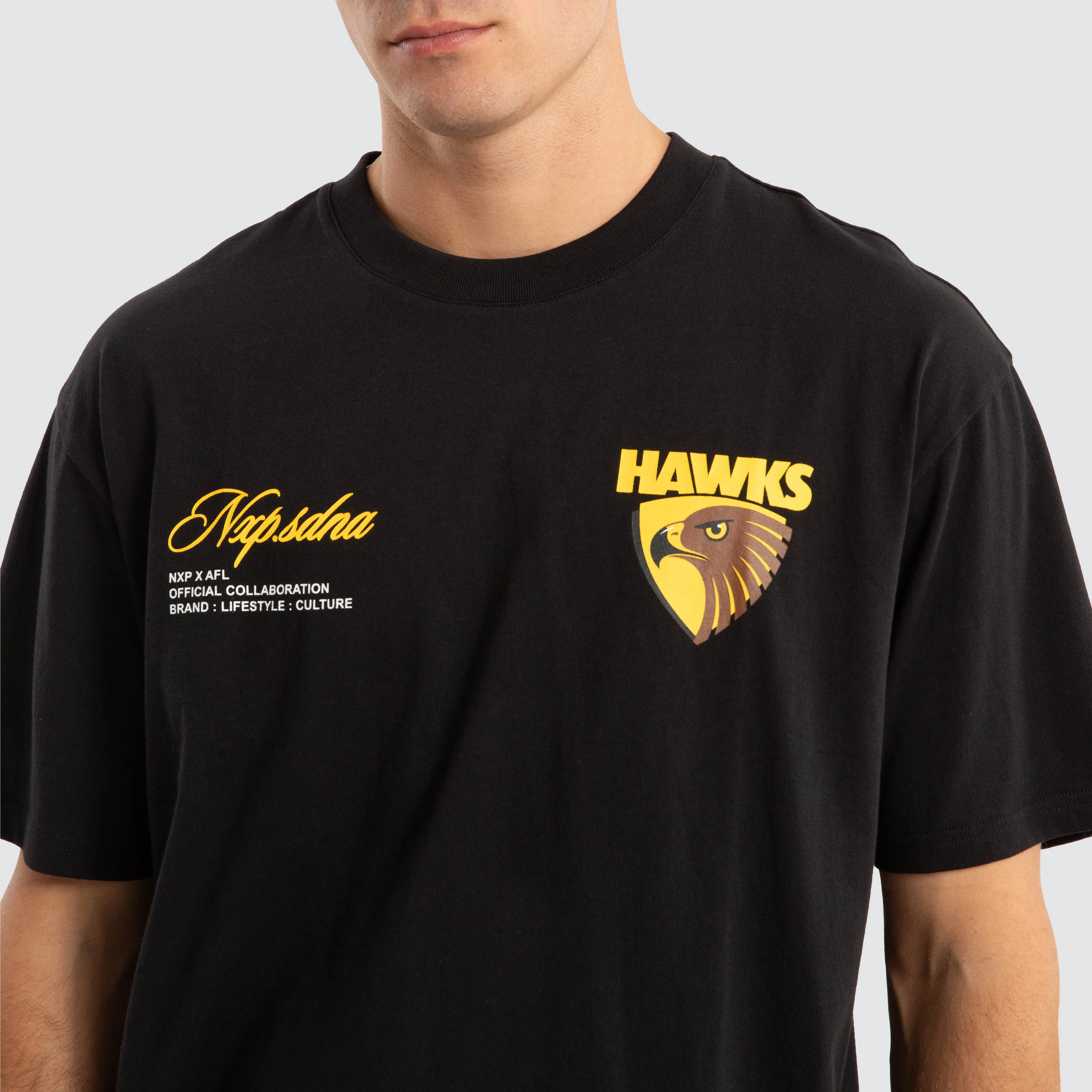 Hawthorn Hawks AFL Season Tee Jet Black sold by Nena and Pasadena product image thumbnail 4