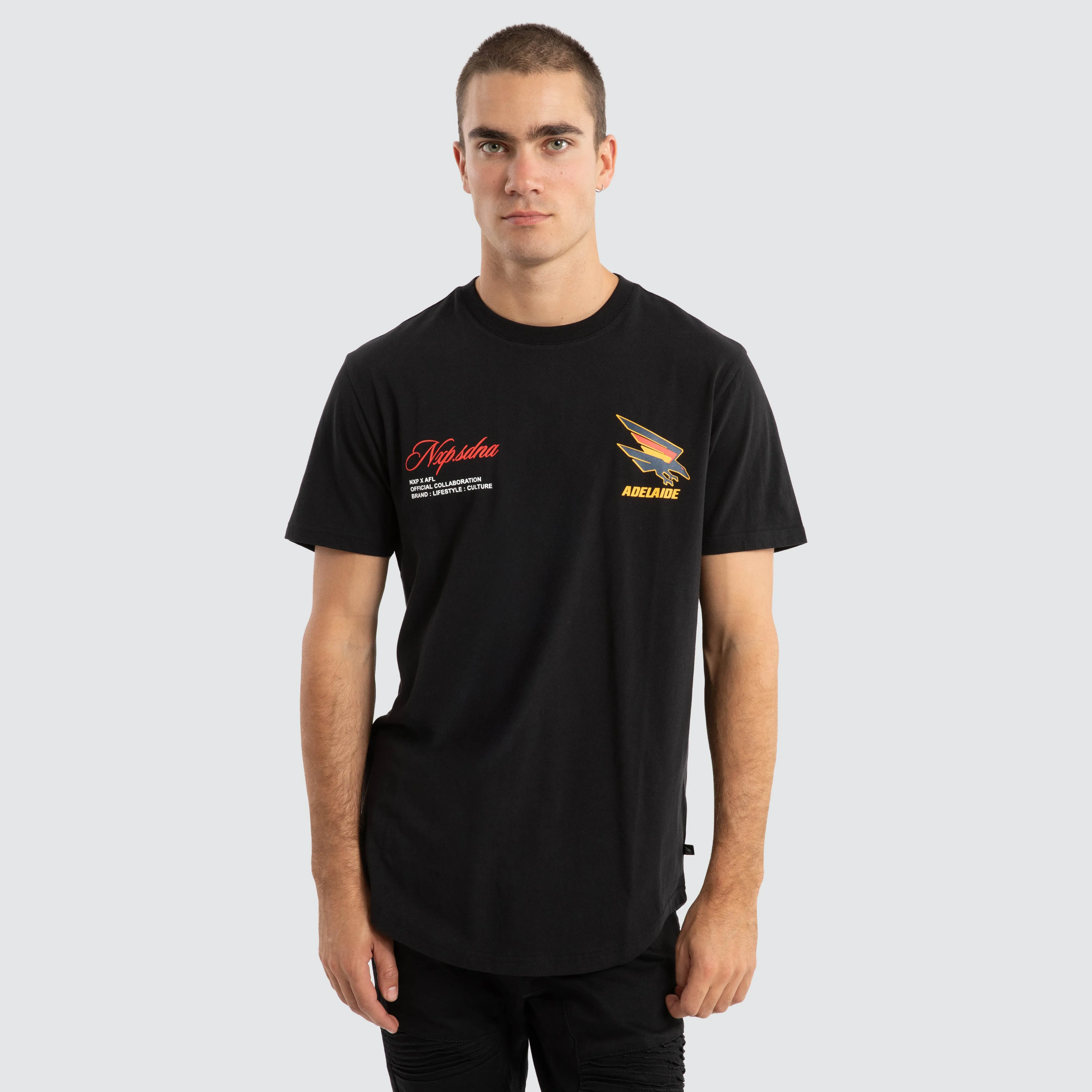 Adelaide Crows AFL Prime Tee Jet Black sold by Nena and Pasadena product image thumbnail 2