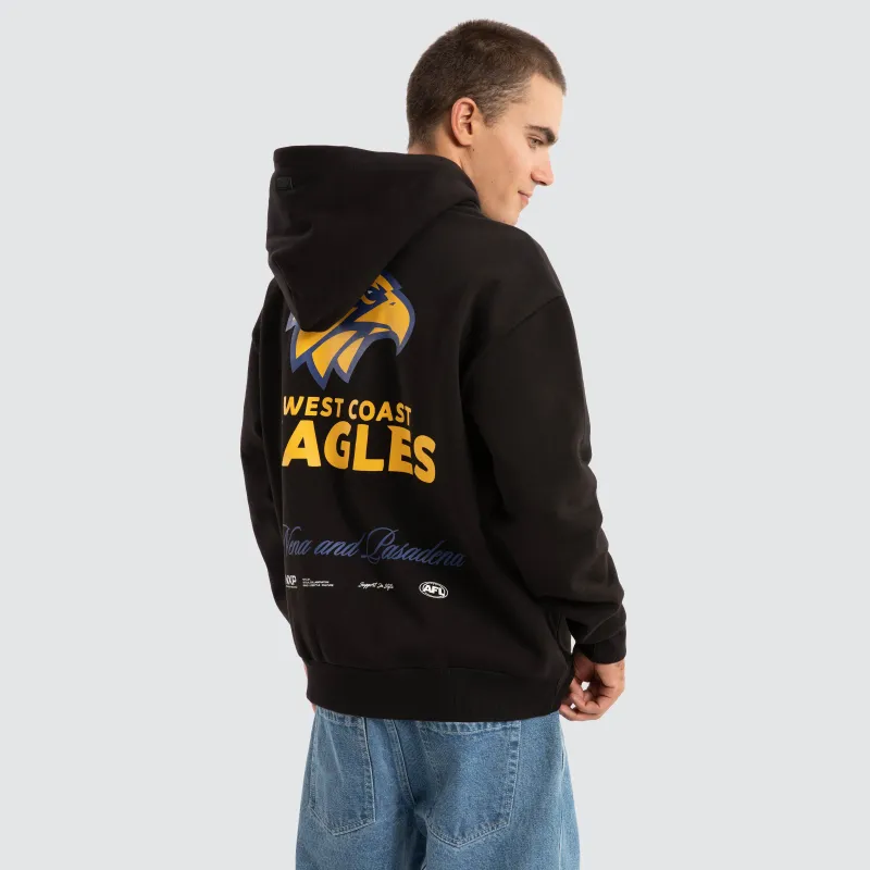 West Coast Eagles AFL Season Hoodie Jet Black sold by Nena and Pasadena