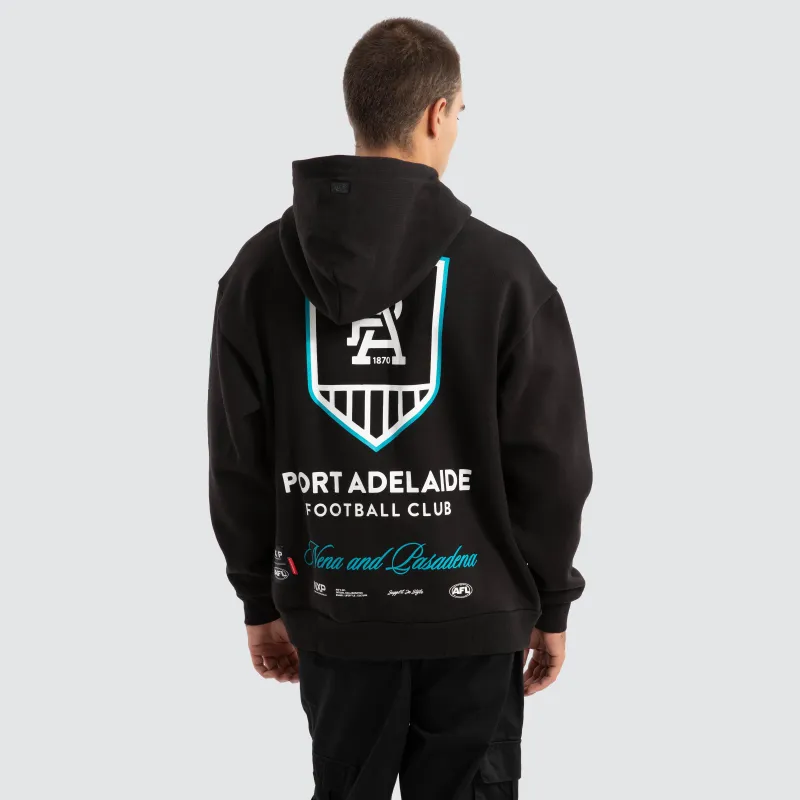 Port Adelaide Power AFL Season Hoodie Jet Black sold by Nena and Pasadena