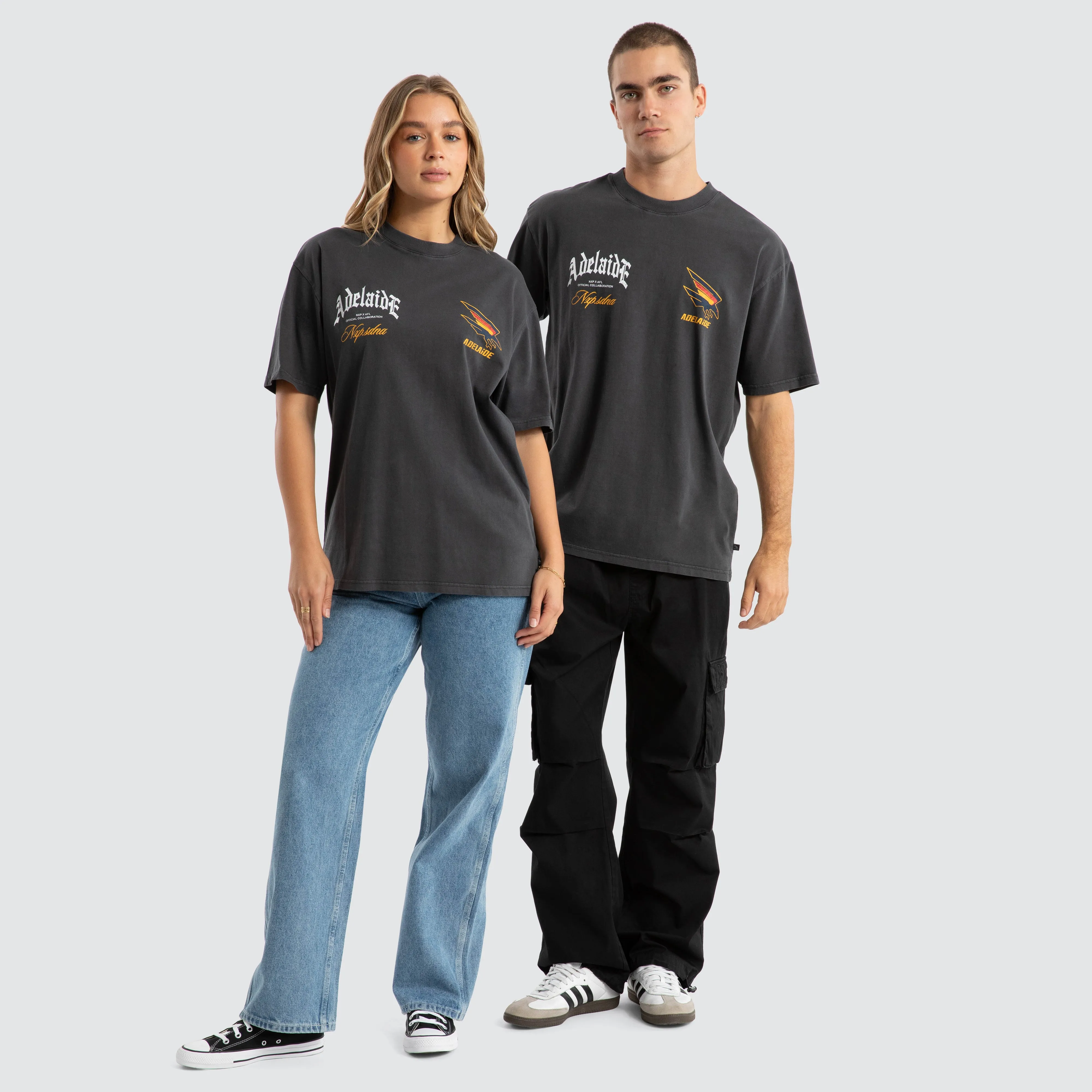 Adelaide Crows AFL Vintage Goth Tee Pigment Asphalt sold by Nena and Pasadena product image thumbnail 3