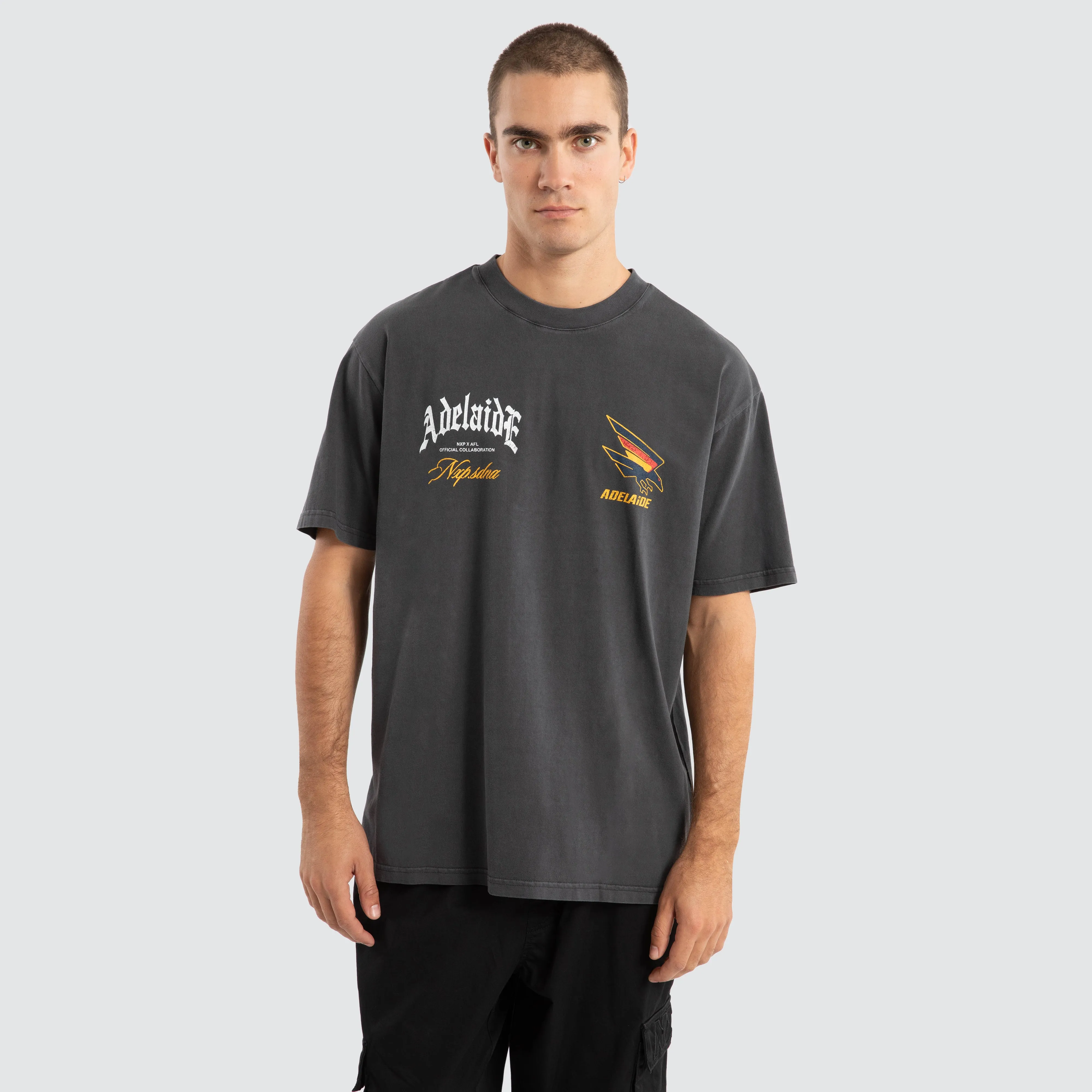 Adelaide Crows AFL Vintage Goth Tee Pigment Asphalt sold by Nena and Pasadena product image thumbnail 2
