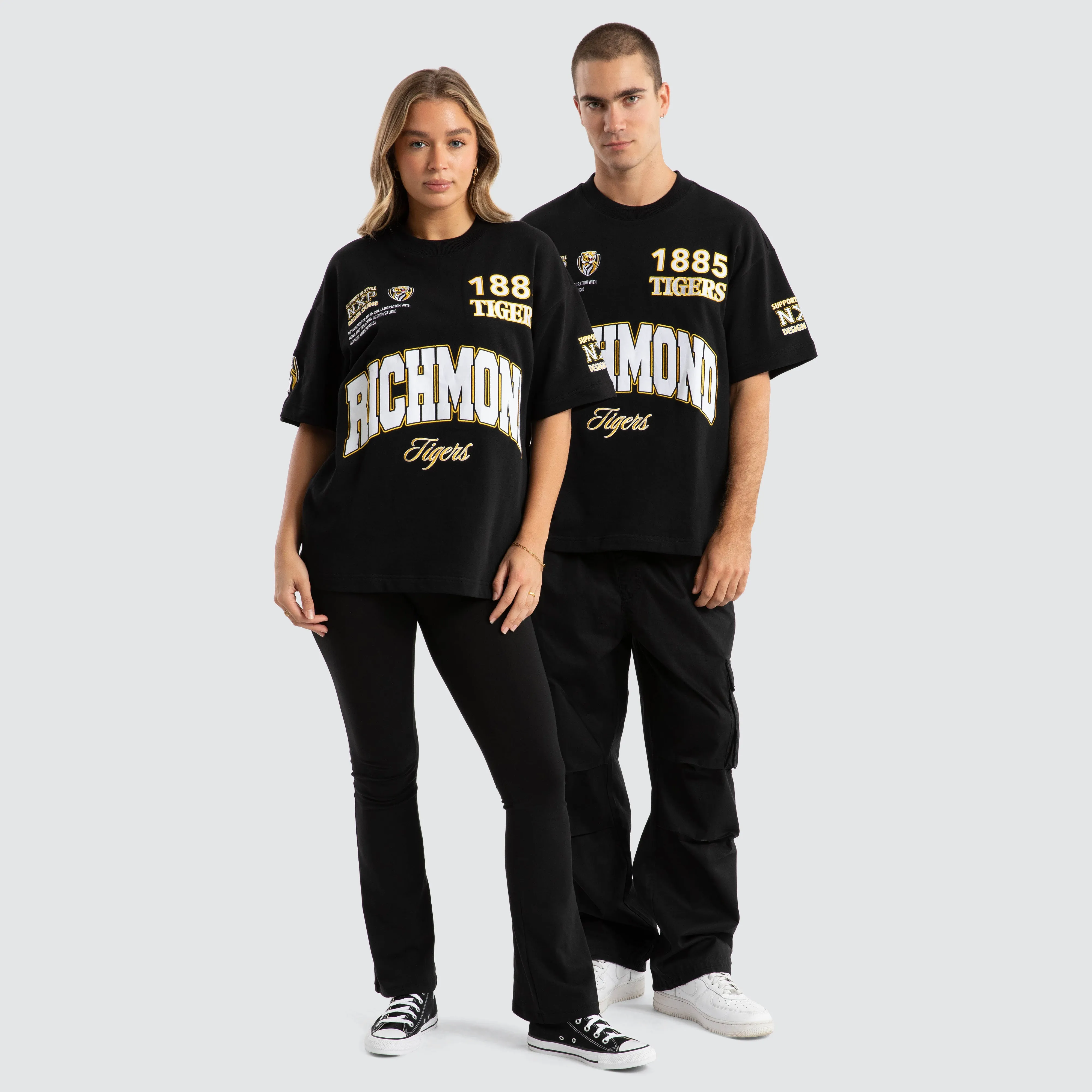 Richmond Tigers AFL Academy Tee Jet Black sold by Nena and Pasadena product image thumbnail 2